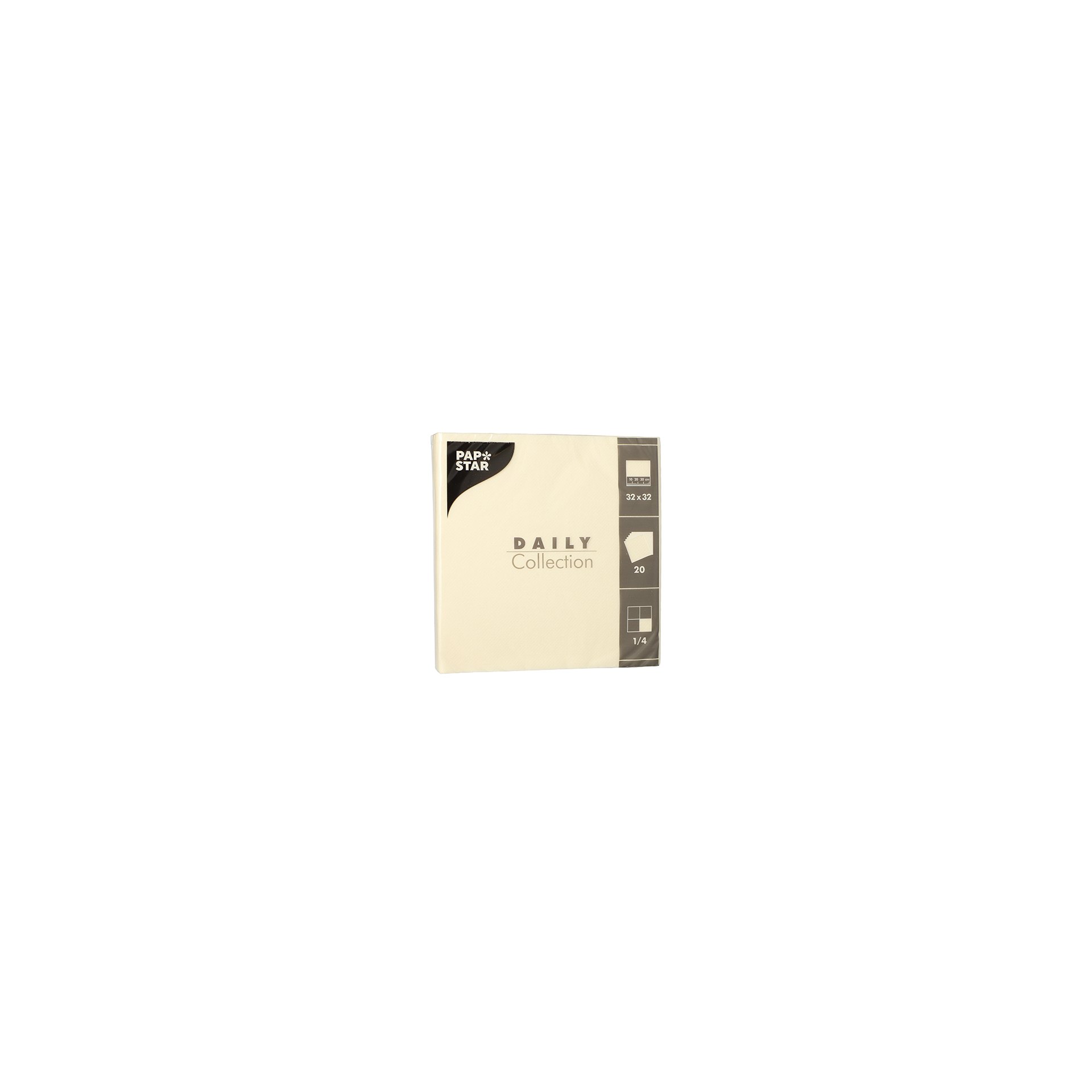 Servietten "DAILY Collection" 1/4-Falz 32 cm x 32 cm champagner