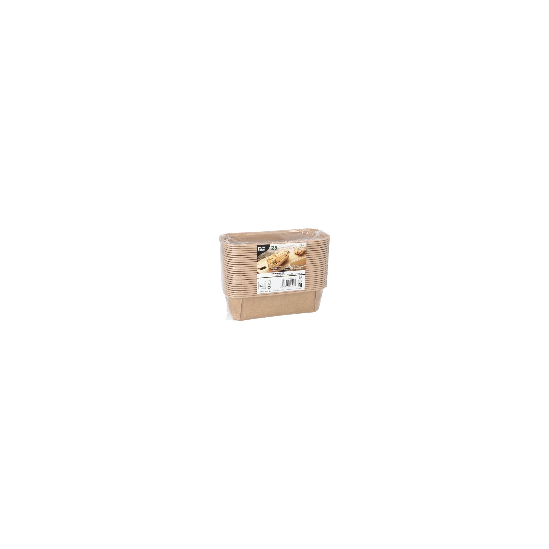Backformen eckig 523 ml 5 cm x 8,5 cm x 18,8 cm braun Backformen eckig 523 ml 5 cm x 8,5 cm x 18,8 cm braun