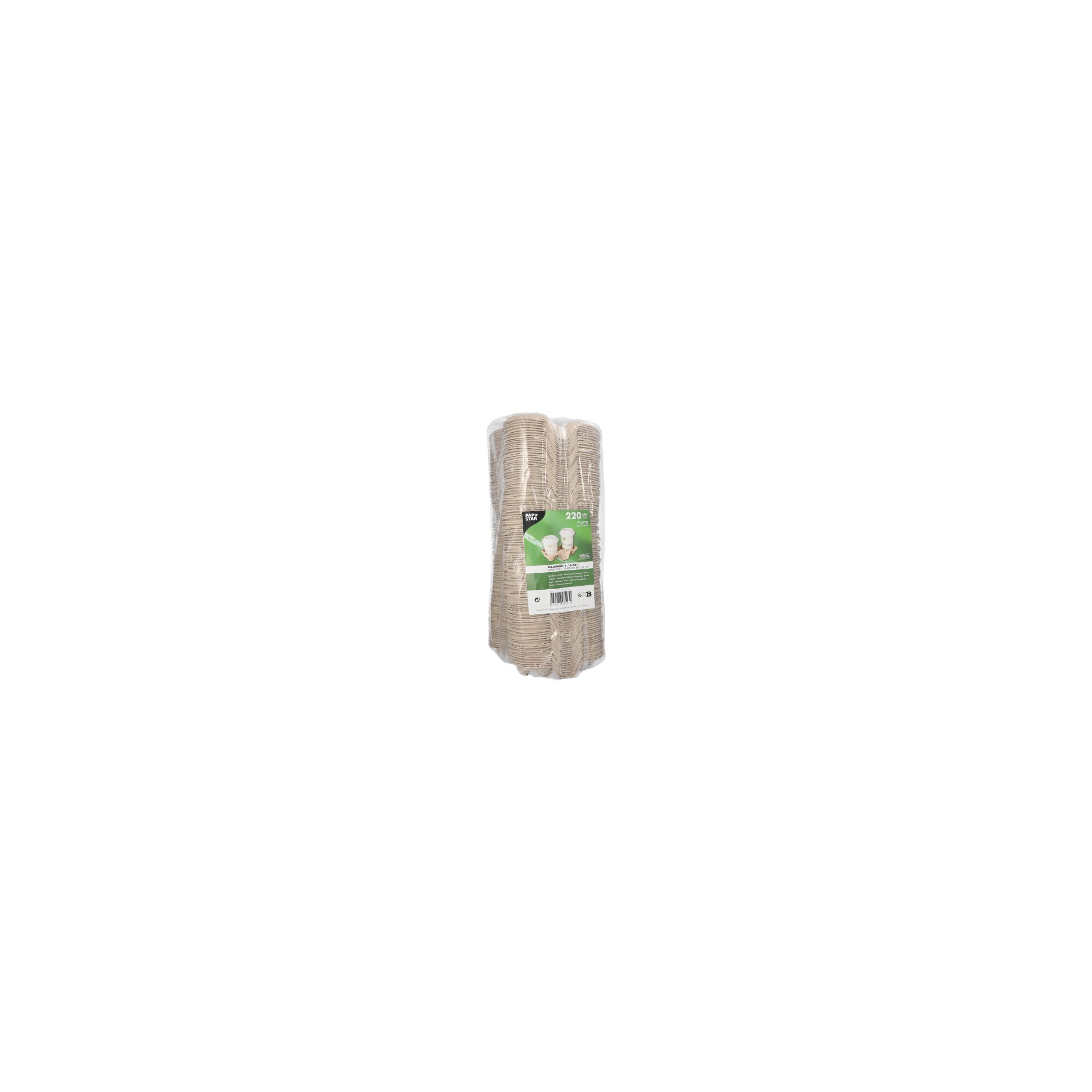 Tragetabletts, Pappe "To Go" 4,6 cm x 22,3 cm x 11,6 cm natur für 2 Becher Tragetabletts, Pappe "To Go" 4,6 cm x 22,3 cm x 11,6 cm natur für 2 Becher