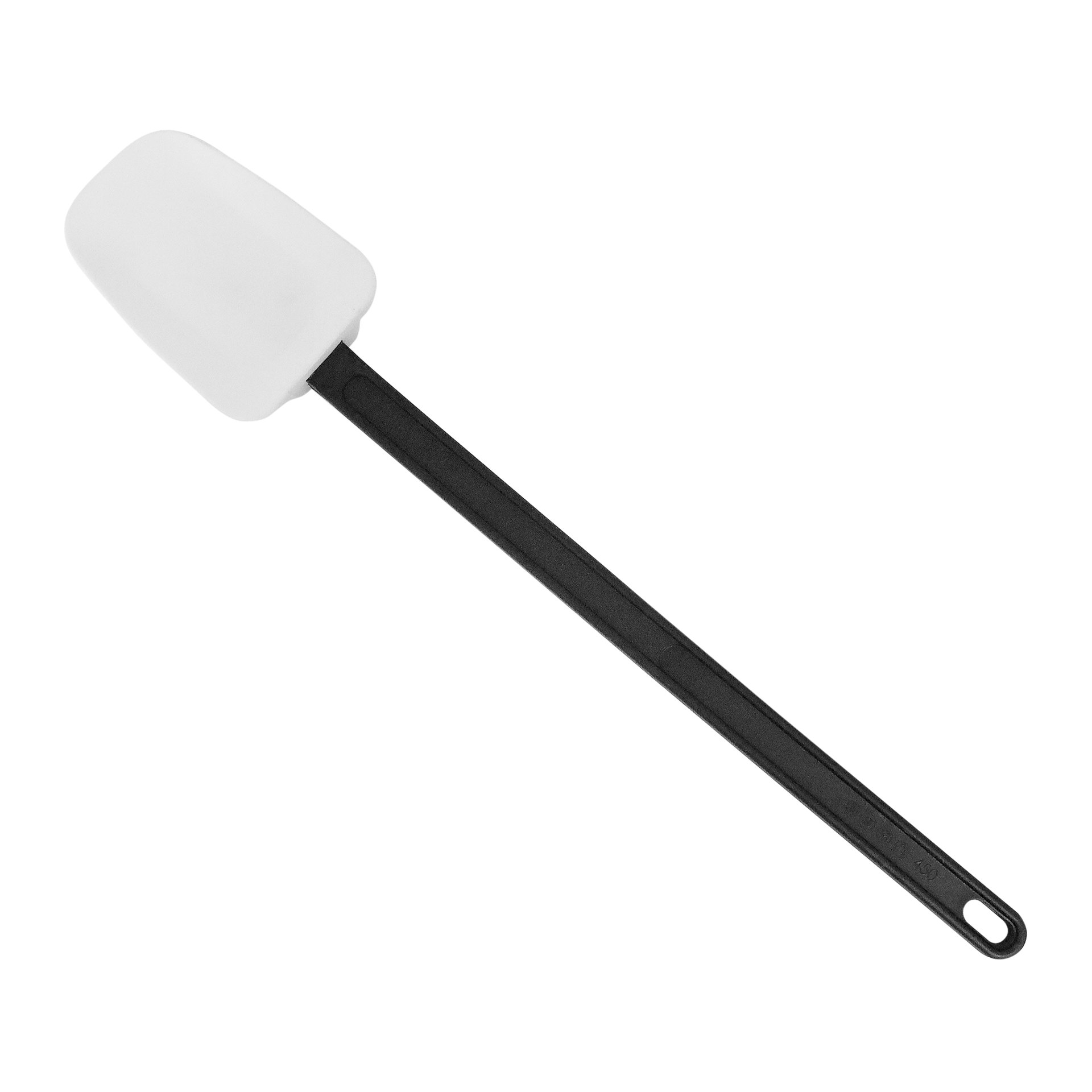 Stielschaber-Löffel weiss/schwarz 450 mm