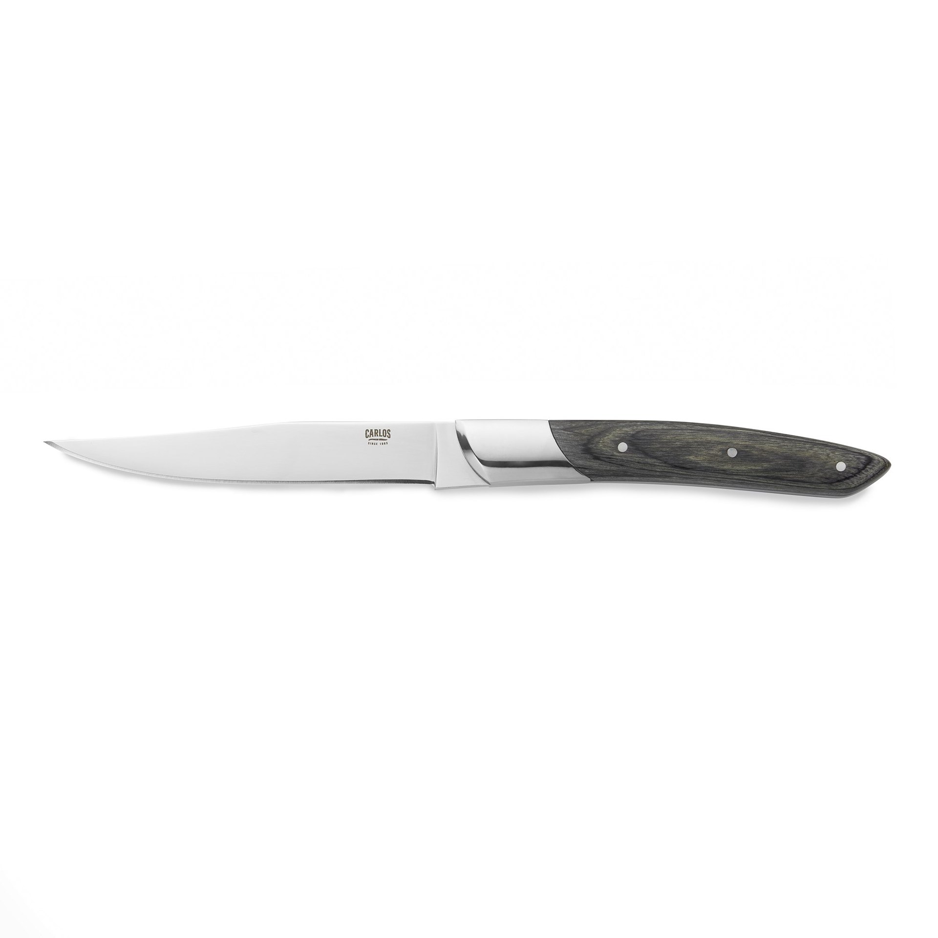 Steakmesser Set CARLOS, mit grauem Pakkaholzgriff, 24 cm Steakmesser Set CARLOS, mit grauem Pakkaholzgriff, 24 cm