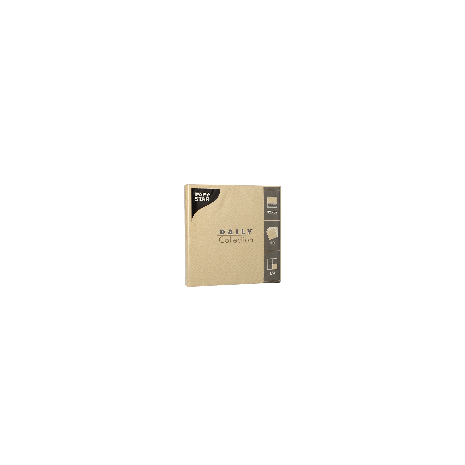 Servietten "DAILY Collection" 1/4-Falz 32 cm x 32 cm sand Servietten "DAILY Collection" 1/4-Falz 32 cm x 32 cm sand