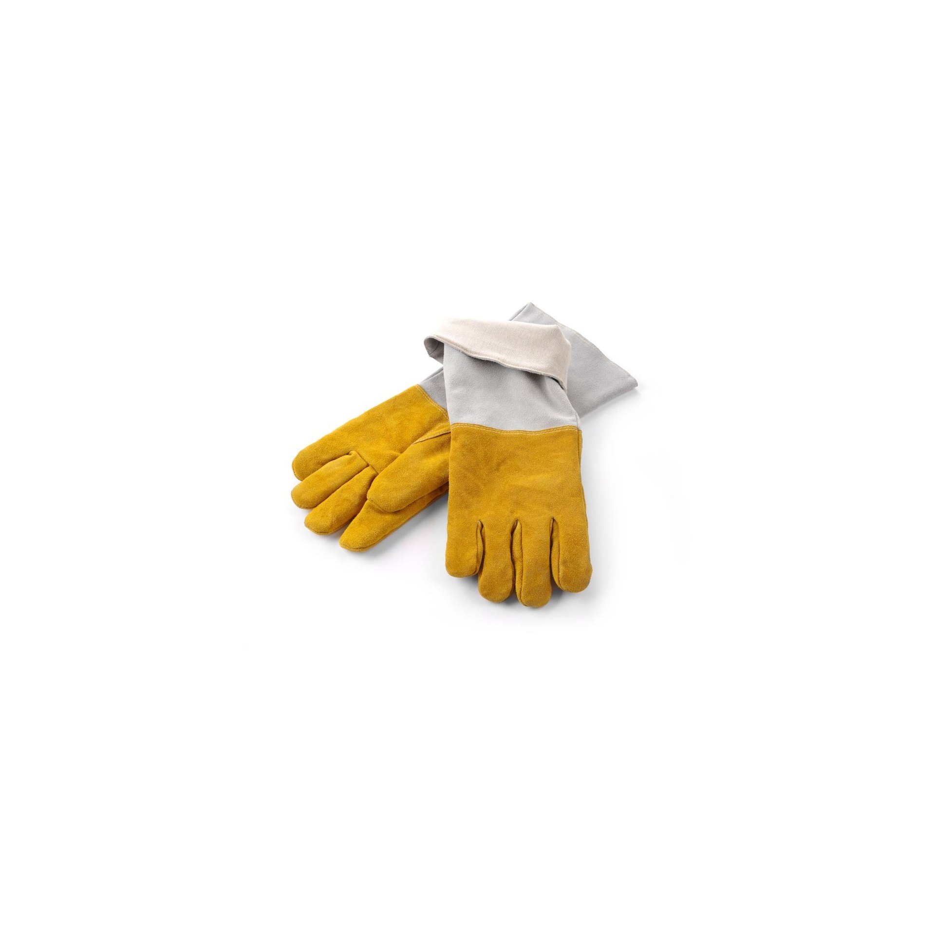 Leder-Grillhandschuhe hitzebeständig – 2 Stück, 2 Stk., (L)460mm Leder-Grillhandschuhe hitzebeständig – 2 Stück, 2 Stk., (L)460mm