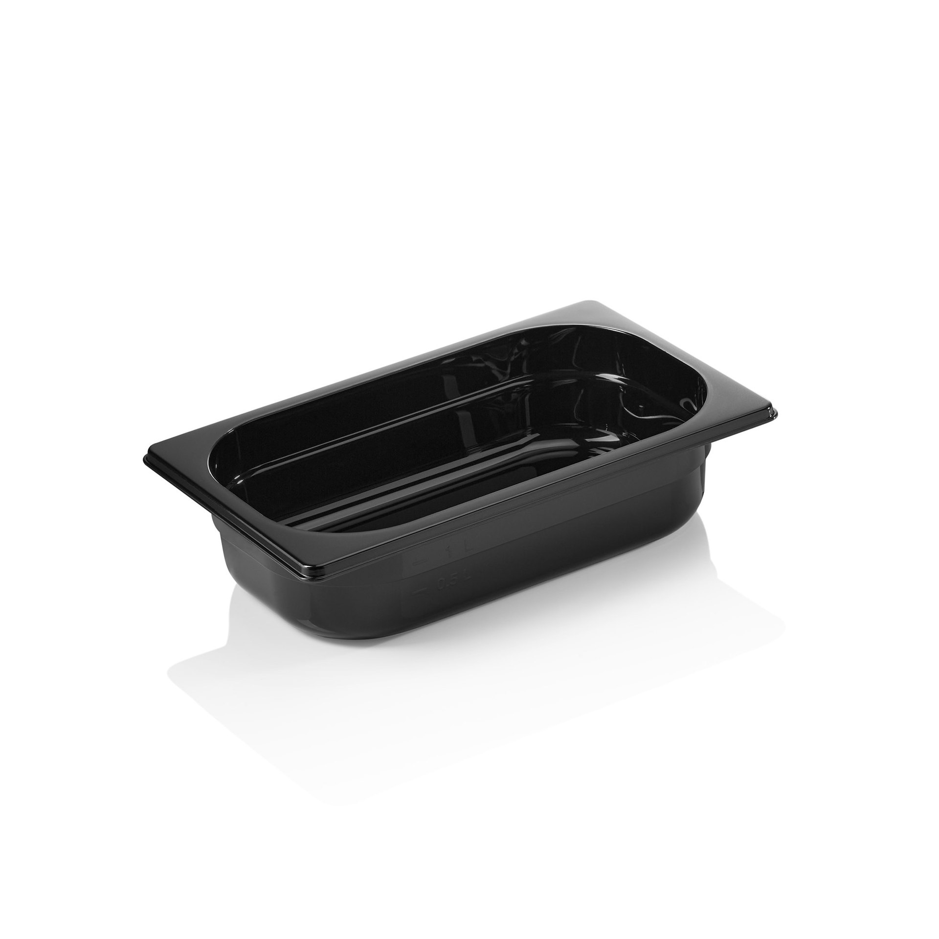 GN Behälter GN 96 BLACK 1/4-065 mm, schwarz, Polycarbonat GN Behälter GN 96 BLACK 1/4-065 mm, schwarz, Polycarbonat
