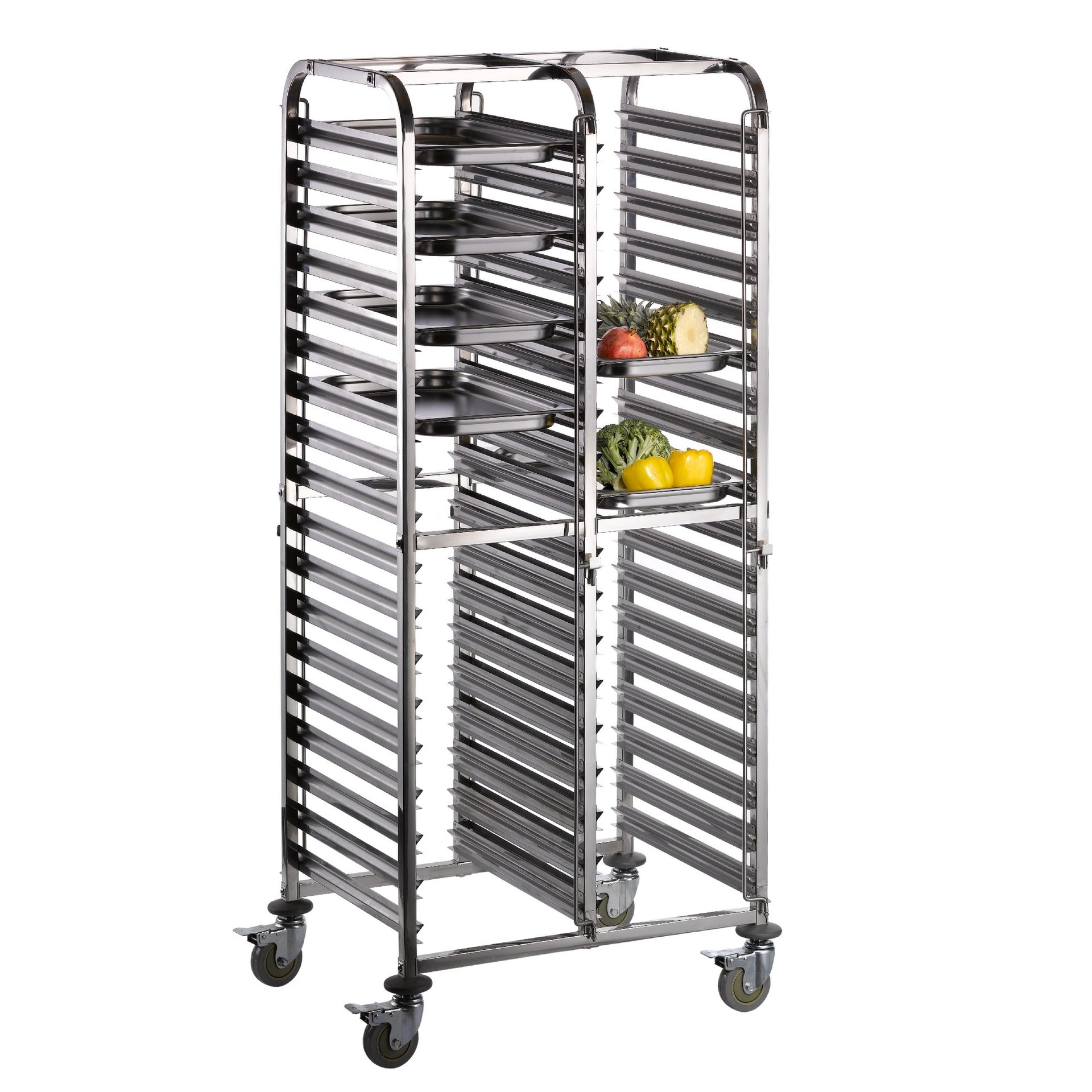 Regalwagen für Backbleche 600 x 400 mm Modell LIAM DUO Regalwagen für Backbleche 600 x 400 mm Modell LIAM DUO