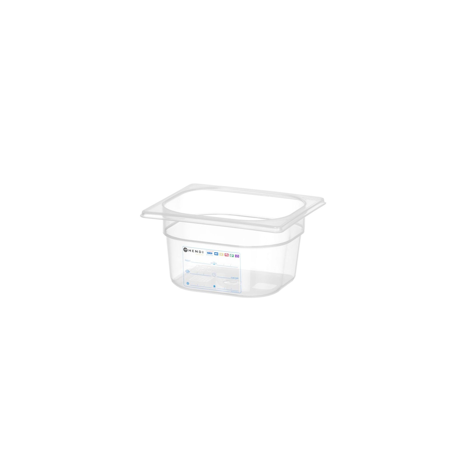 Gastronorm-Behälter 1/6, GN 1/6, 1,6L, Transparent, 176x162x(H)100mm