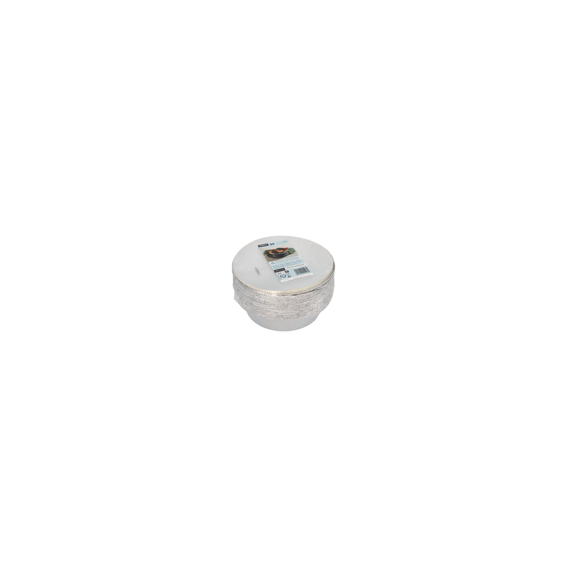 Schalen, Alu + Einlegedeckel, PP-beschichtet rund 0,77 l Ø 18,2 cm · 4 cm