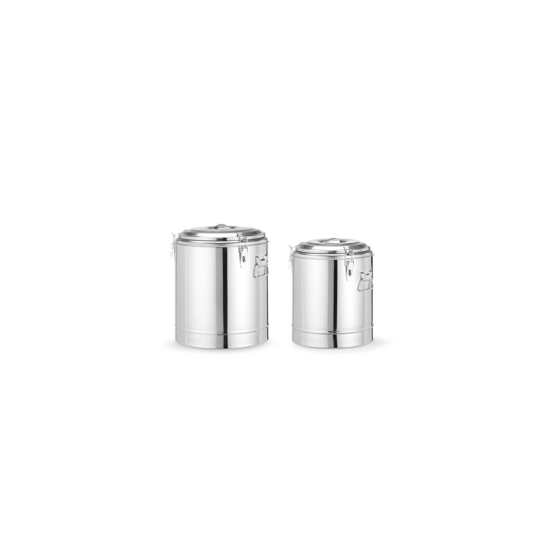 Isolierter tragbarer Behälter, Kitchen Line, 36L, Silber, ⌀400x(H)500mm Isolierter tragbarer Behälter, Kitchen Line, 36L, Silber, ⌀400x(H)500mm