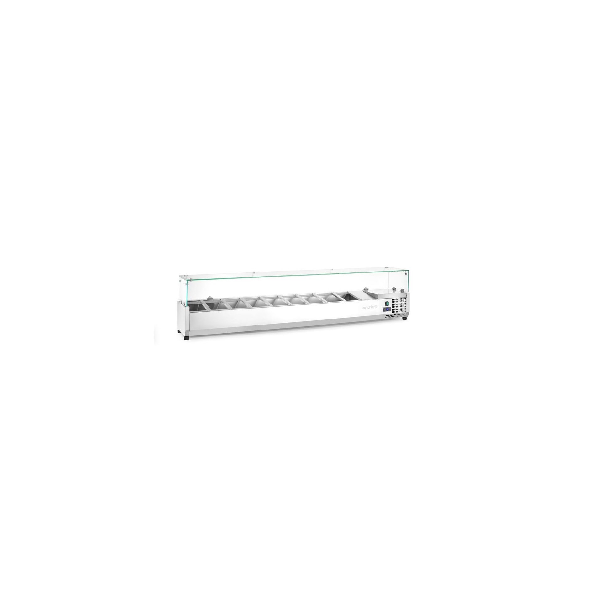 Aufsatz-Kühlvitrine Arktic, 9x GN 1/3 2005x420x456mm