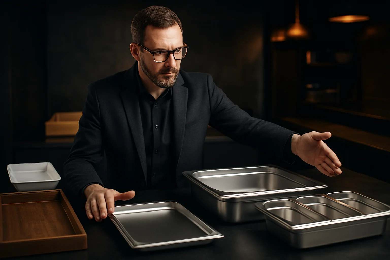 Planung von Buffetkapazität mit Einsätzen und Platten