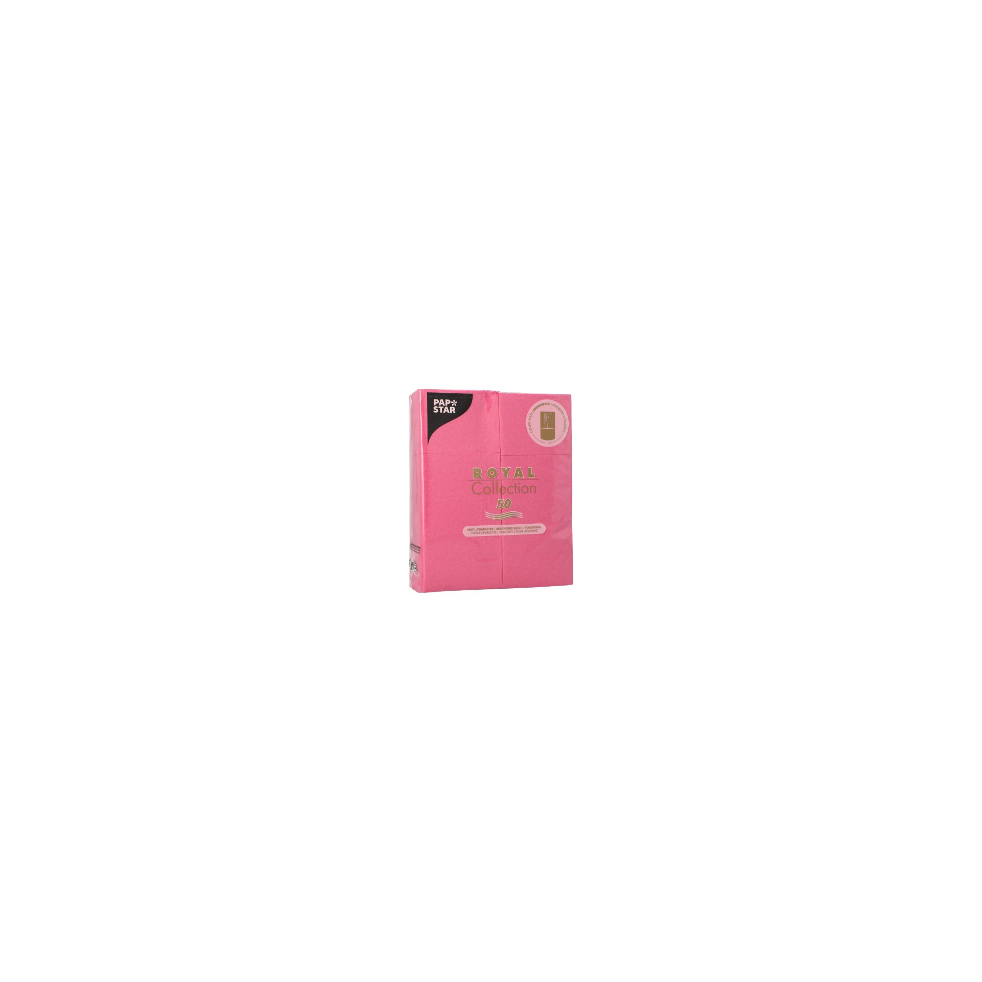 Servietten "ROYAL Collection" 40 cm x 30 cm fuchsia mit Besteckfalz