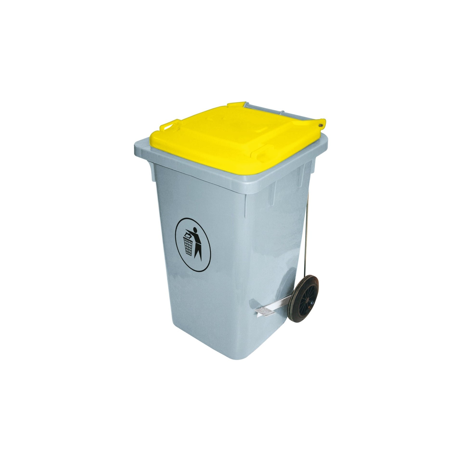 Tretabfalleimer 100 l / gelb Tretabfalleimer 100 l / gelb