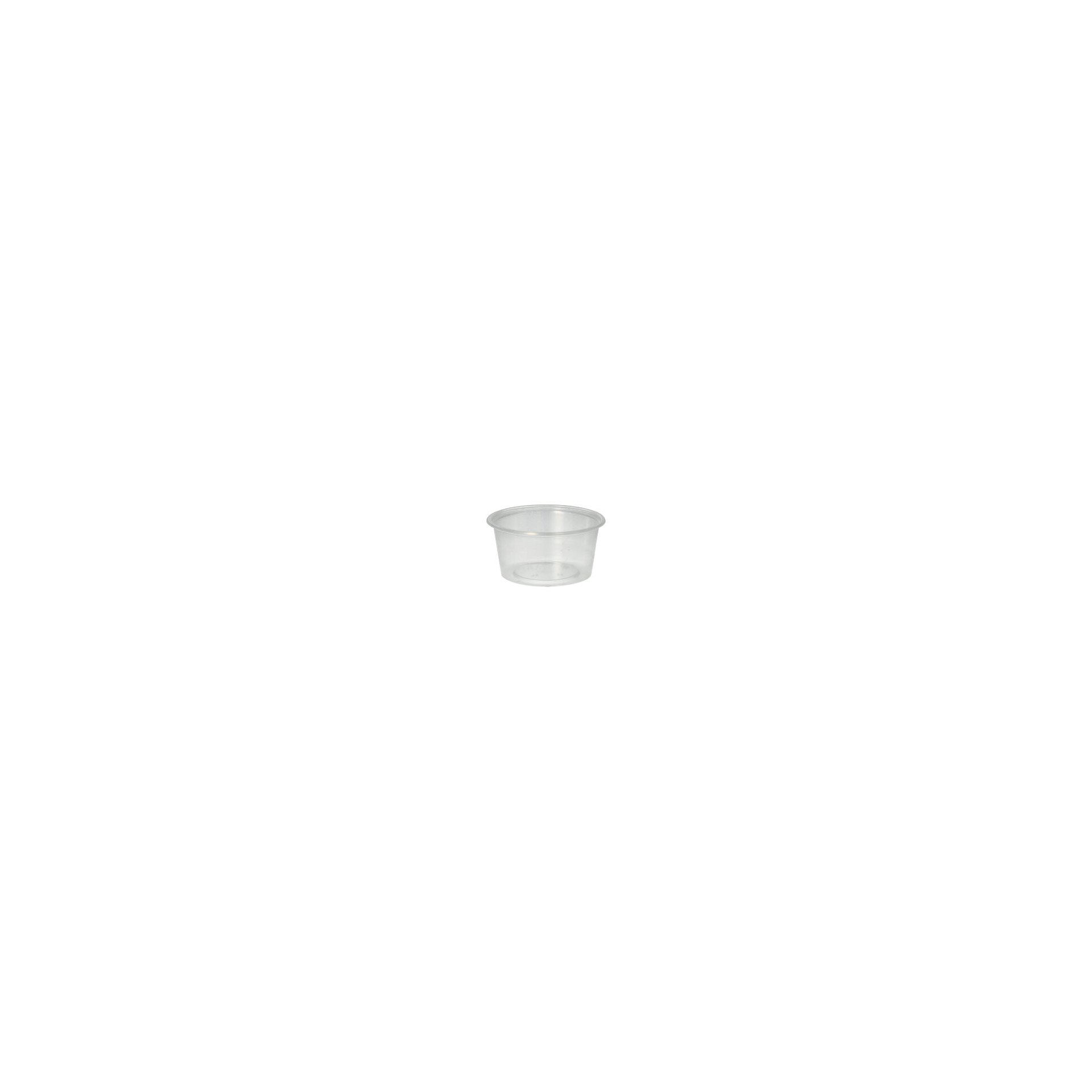 Dressingbecher, PP rund 80 ml Ø 7,1 cm · 3,5 cm transparent Dressingbecher, PP rund 80 ml Ø 7,1 cm · 3,5 cm transparent