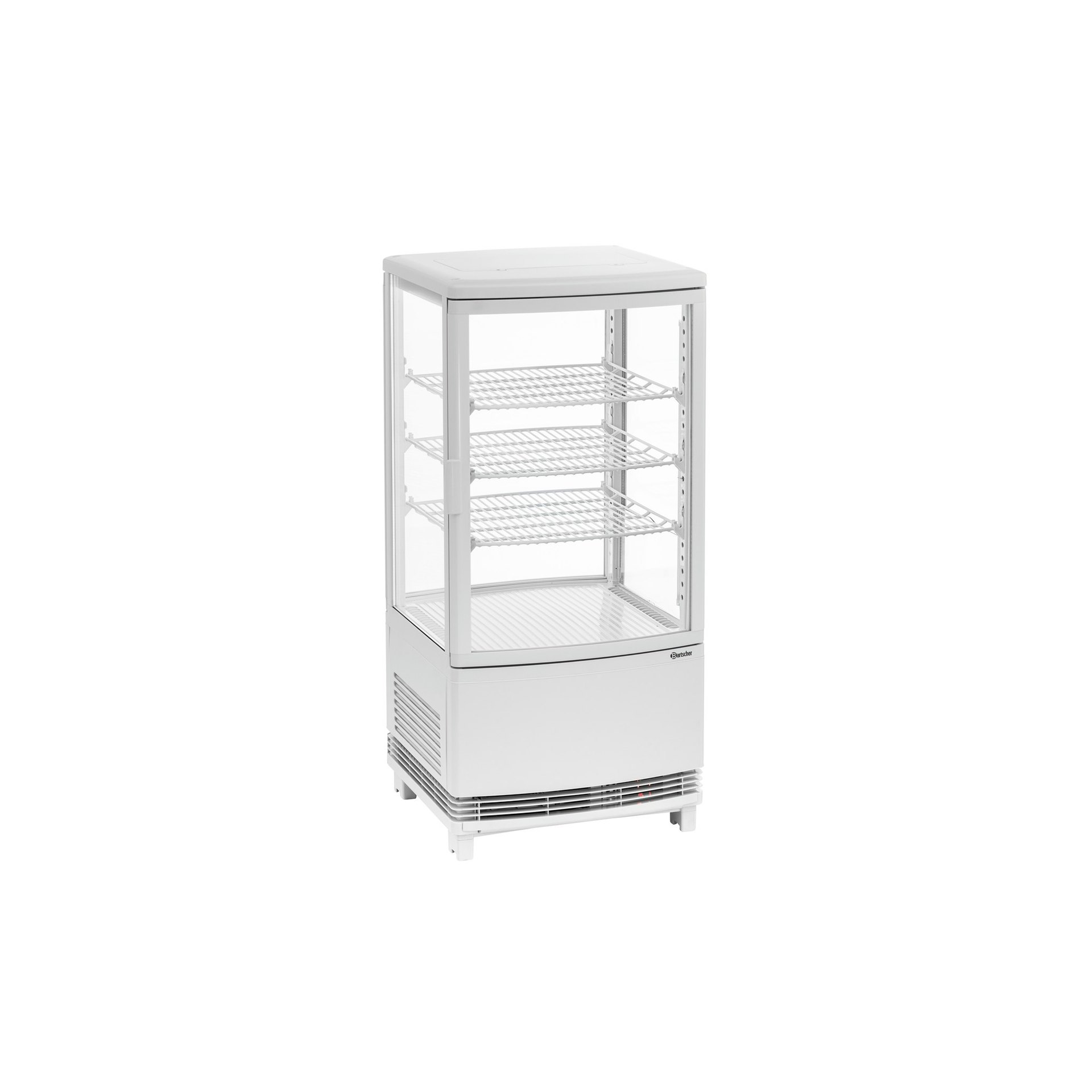 Mini-Kühlvitrine 75L2T weiß Mini-Kühlvitrine 75L2T weiß