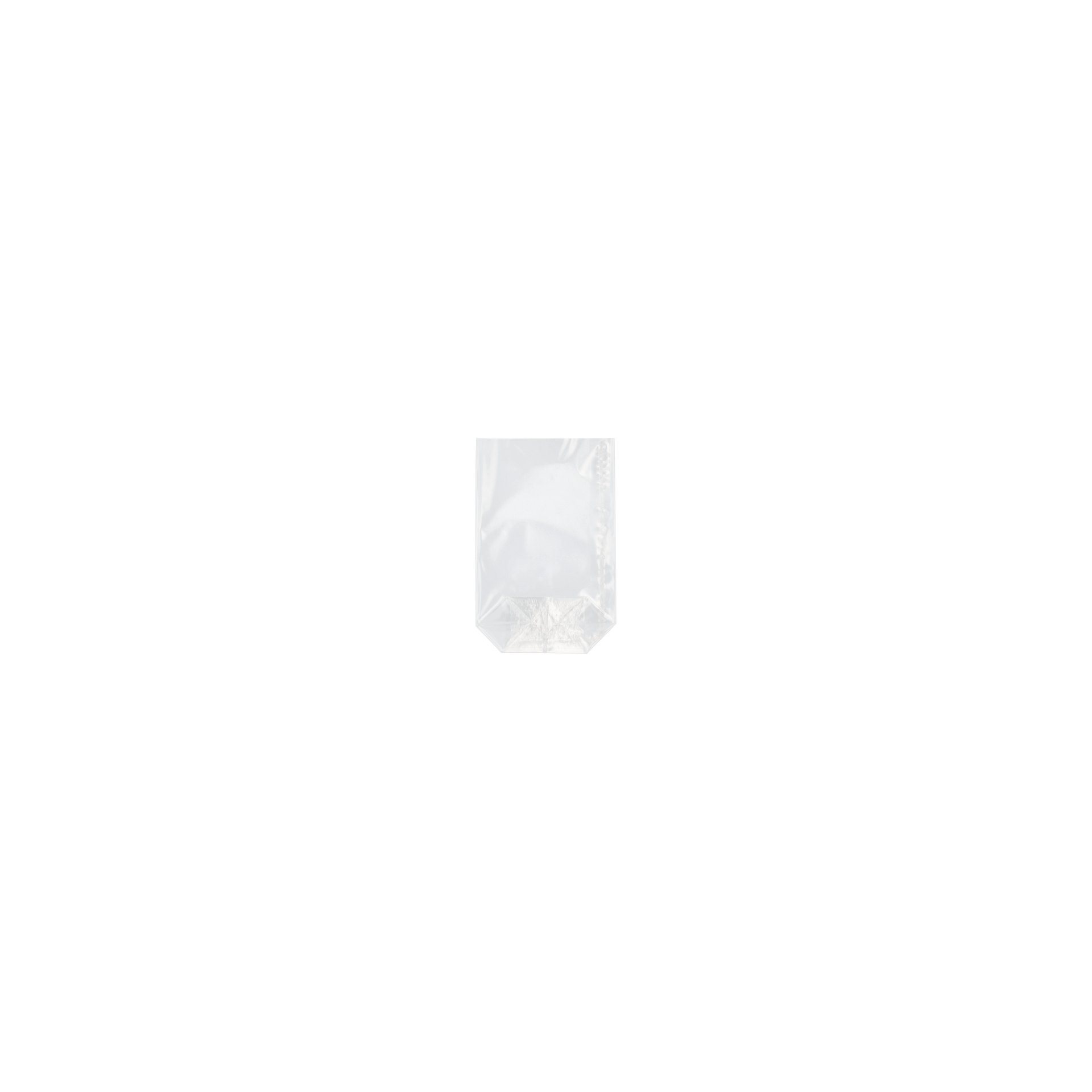 Bodenbeutel, PP 17,3 cm x 11,5 cm x 4 cm transparent Bodenbeutel, PP 17,3 cm x 11,5 cm x 4 cm transparent