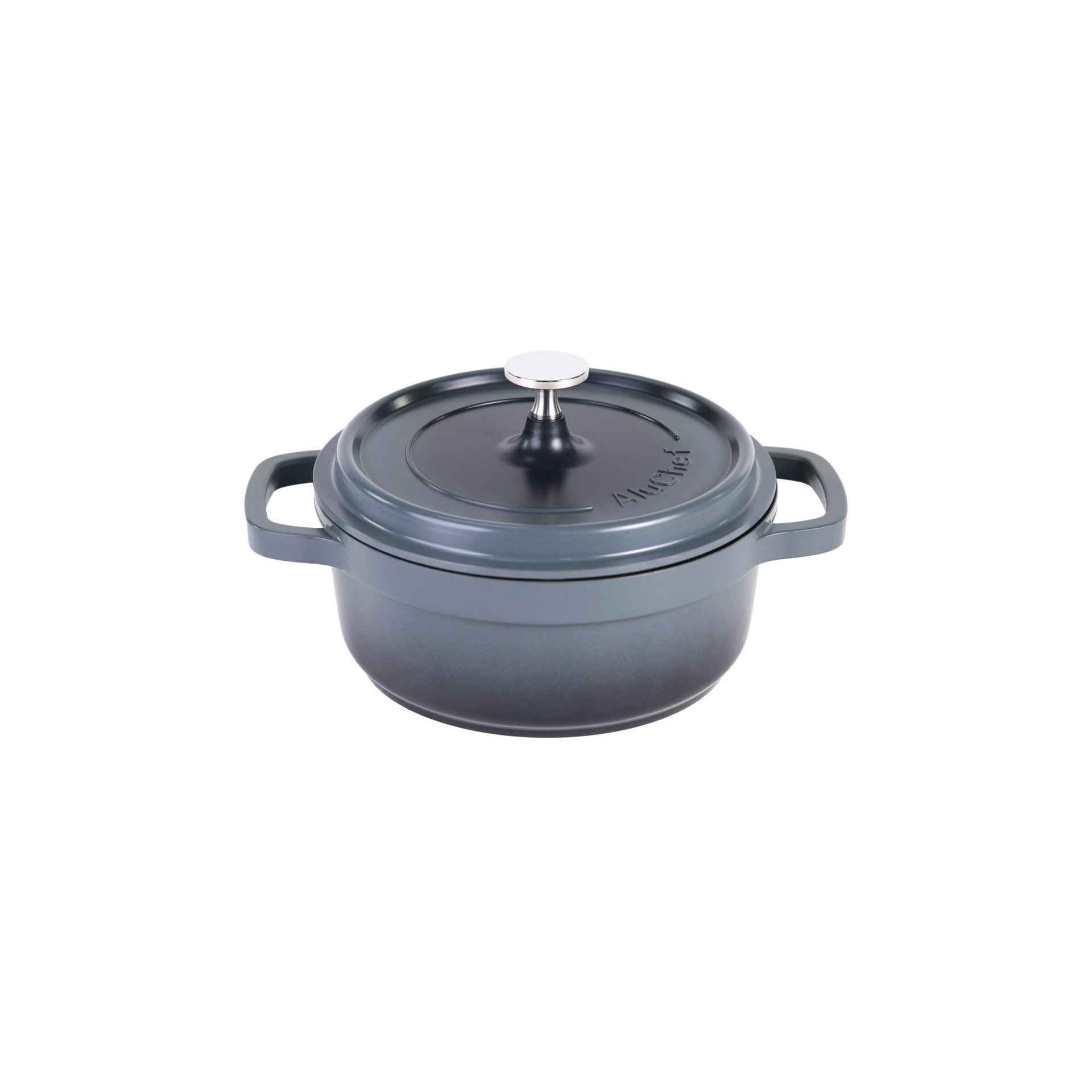 AluChef® Cocotte, rund 20 cm / grau AluChef® Cocotte, rund 20 cm / grau