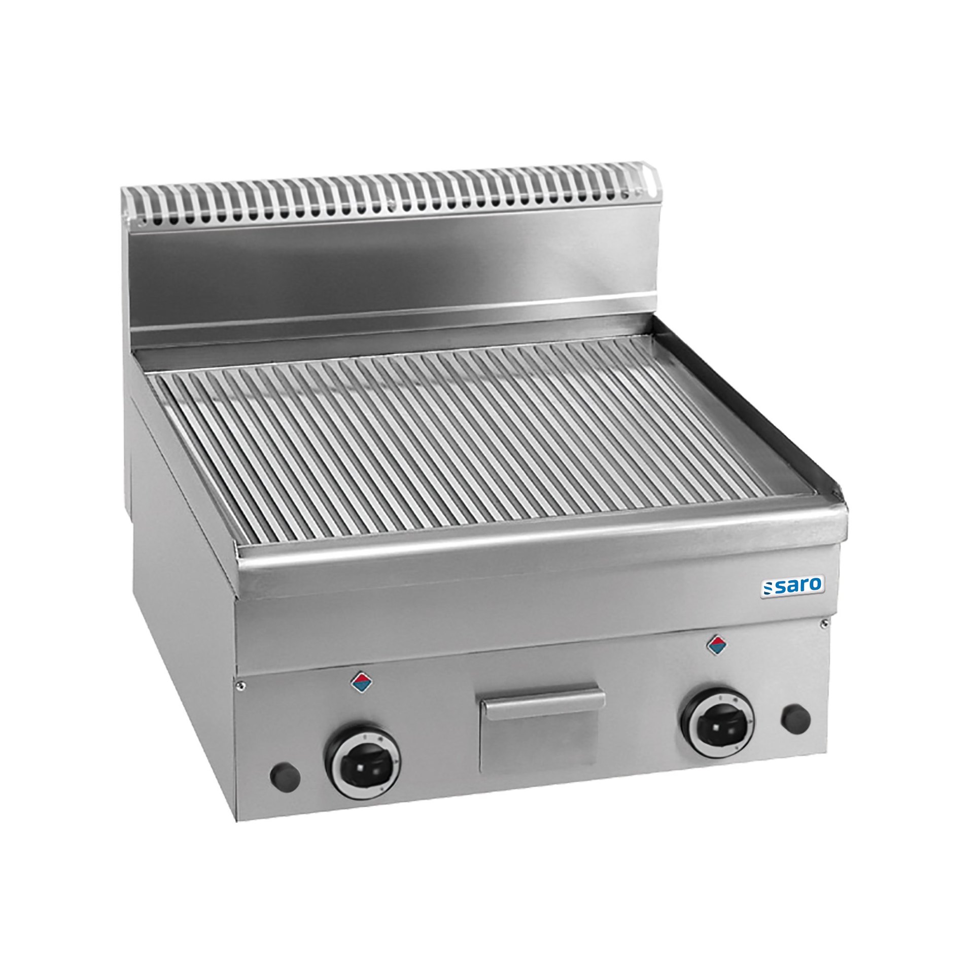 Gasgrillplatte gerillt Auftisch 600x600 Modell GFT66R Gasgrillplatte gerillt Auftisch 600x600 Modell GFT66R