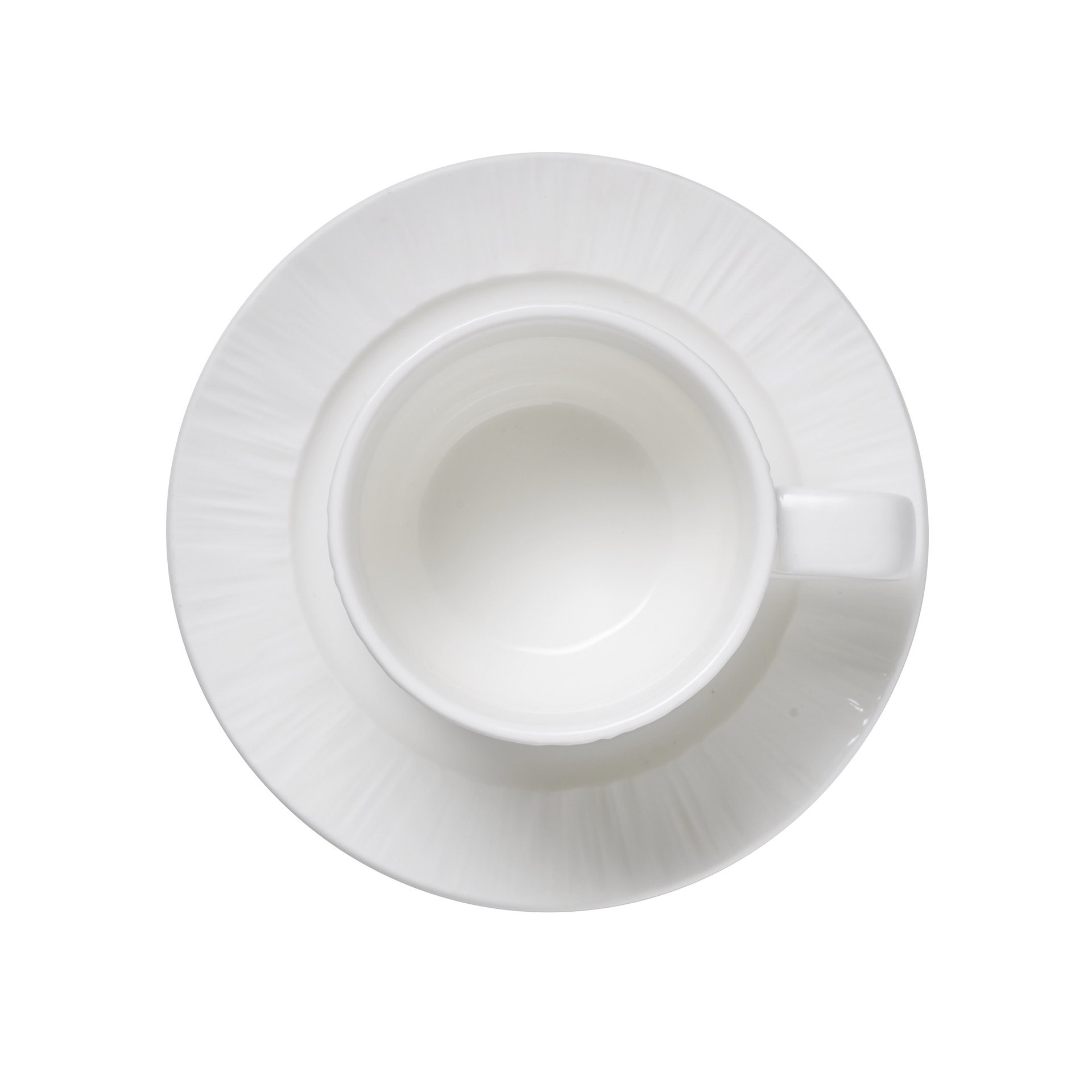 Obertasse mit Untertasse Set MAYA SHIRO, 240 ml, weiß Obertasse mit Untertasse Set MAYA SHIRO, 240 ml, weiß