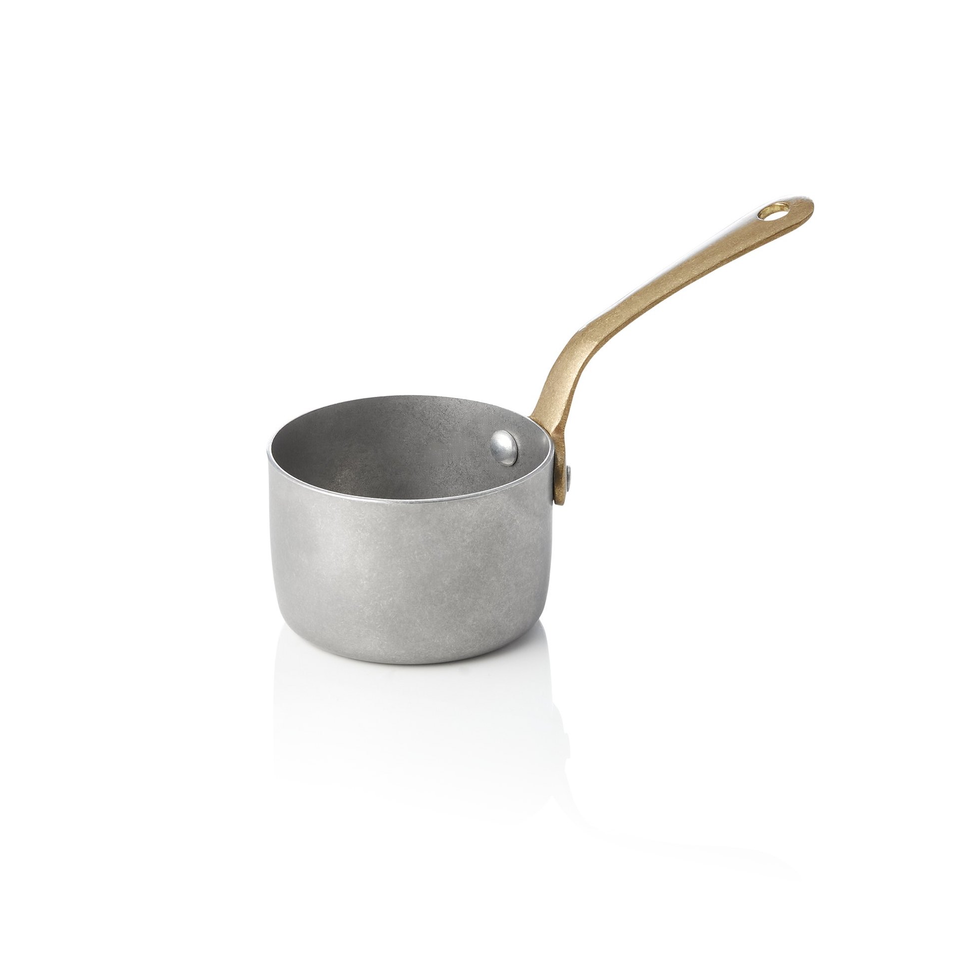 Serviertopf STEEL & STYLE, mit Messinggriff, 140 ml, Ø 7 cm Serviertopf STEEL & STYLE, mit Messinggriff, 140 ml, Ø 7 cm