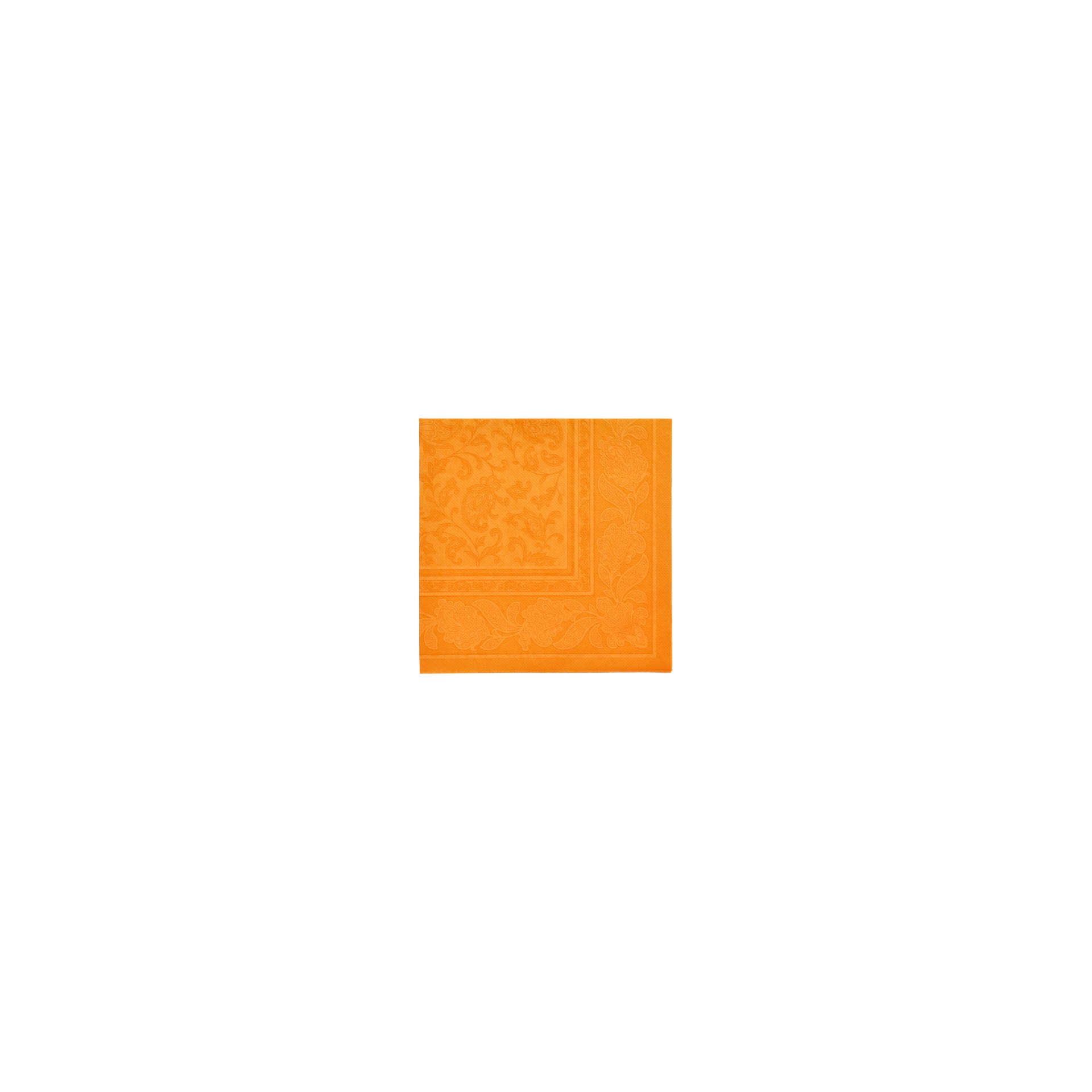 Servietten "ROYAL Collection" 1/4-Falz 40 cm x 40 cm orange "Ornaments" Servietten "ROYAL Collection" 1/4-Falz 40 cm x 40 cm orange "Ornaments"