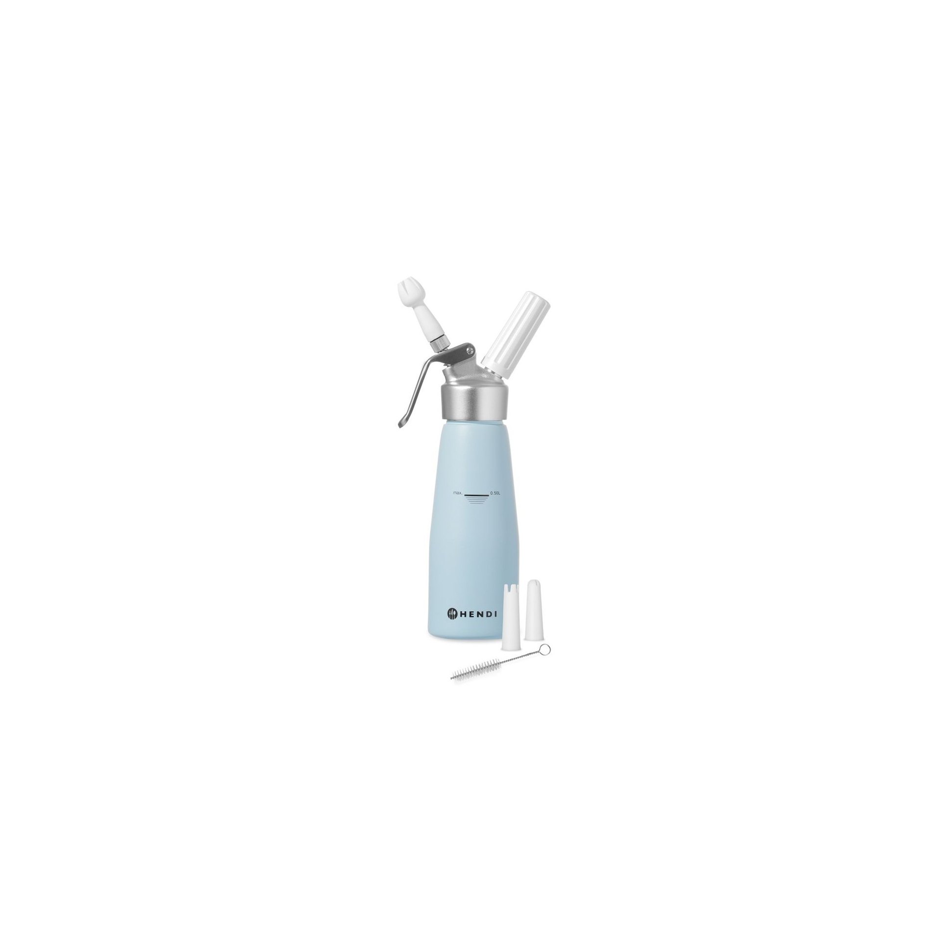 Sahnespender, 0,5L, Pastellblau, ⌀80x(H)260mm Sahnespender, 0,5L, Pastellblau, ⌀80x(H)260mm