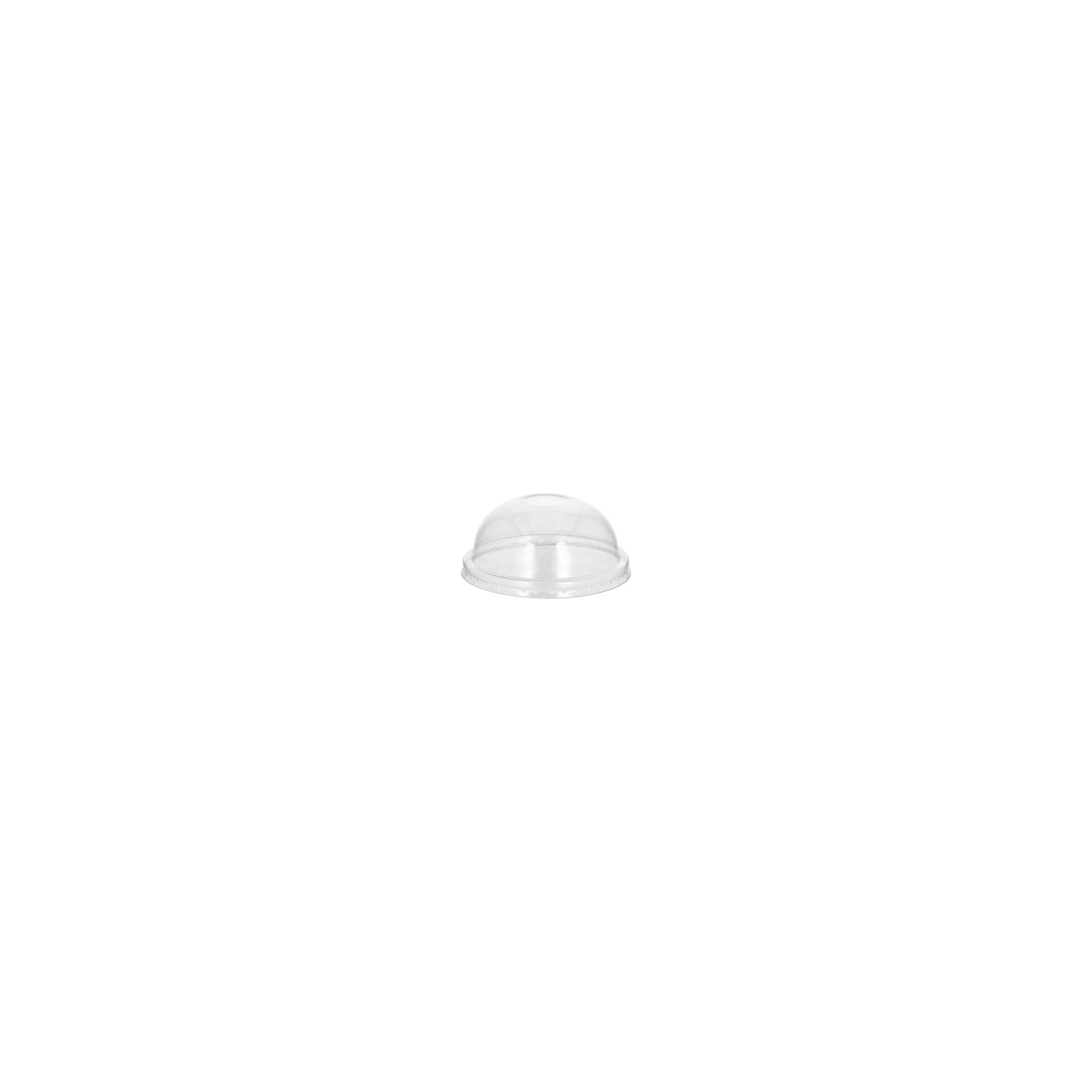 Dom-Deckel für Suppenbecher PET rund Ø 9,8 cm · 4 cm transparent
