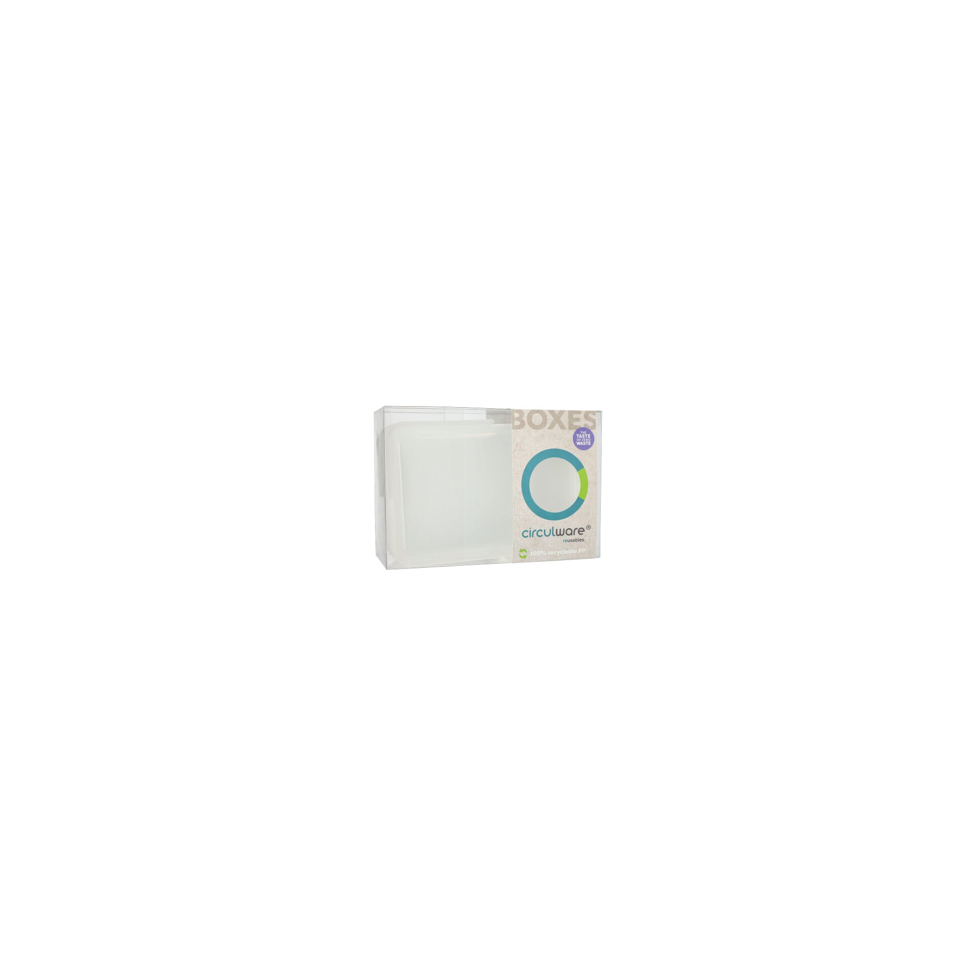 "Circulware" Deckel für Schalen Mix & Match eckig 2,5 cm x 15,6 cm x 23,4 cm transparent