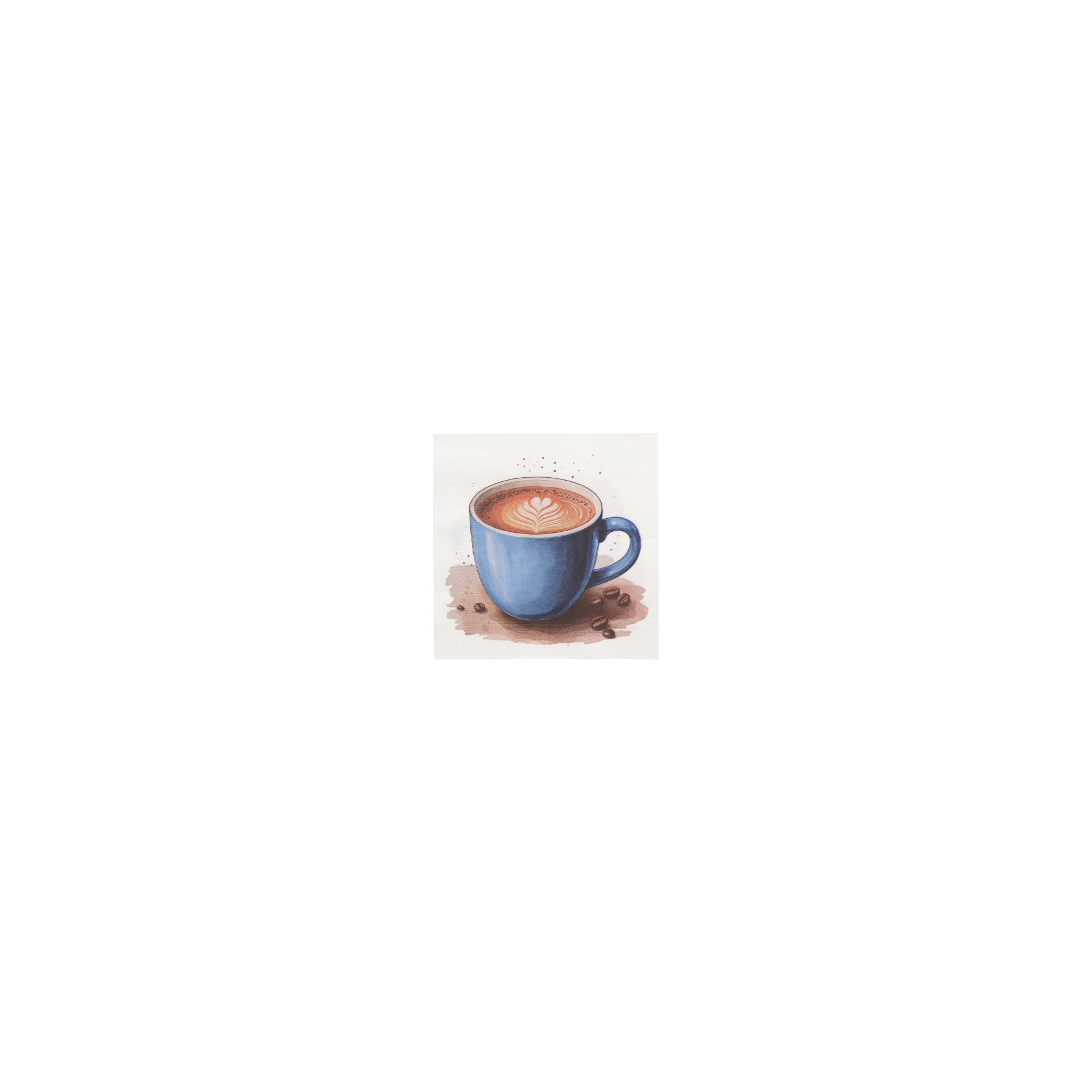 Servietten, 3-lagig 1/4-Falz 33 cm x 33 cm "Cup of Coffee" Servietten, 3-lagig 1/4-Falz 33 cm x 33 cm "Cup of Coffee"