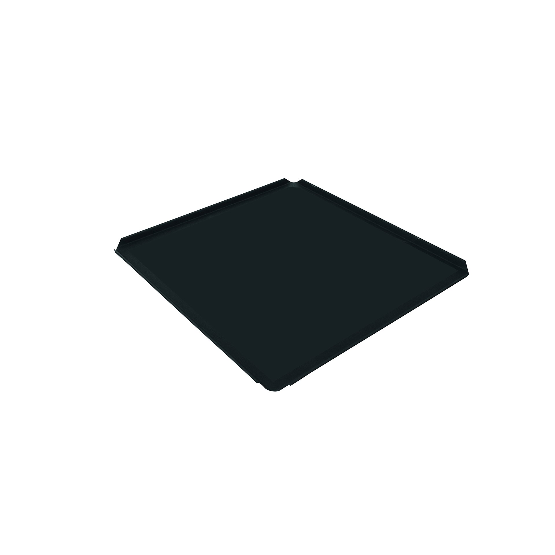Backblech "TYNECK", Aluminium 354 x 325 x 10 mm, 4 Seiten 45° mit offenen Ecken Backblech "TYNECK", Aluminium 354 x 325 x 10 mm, 4 Seiten 45° mit offenen Ecken