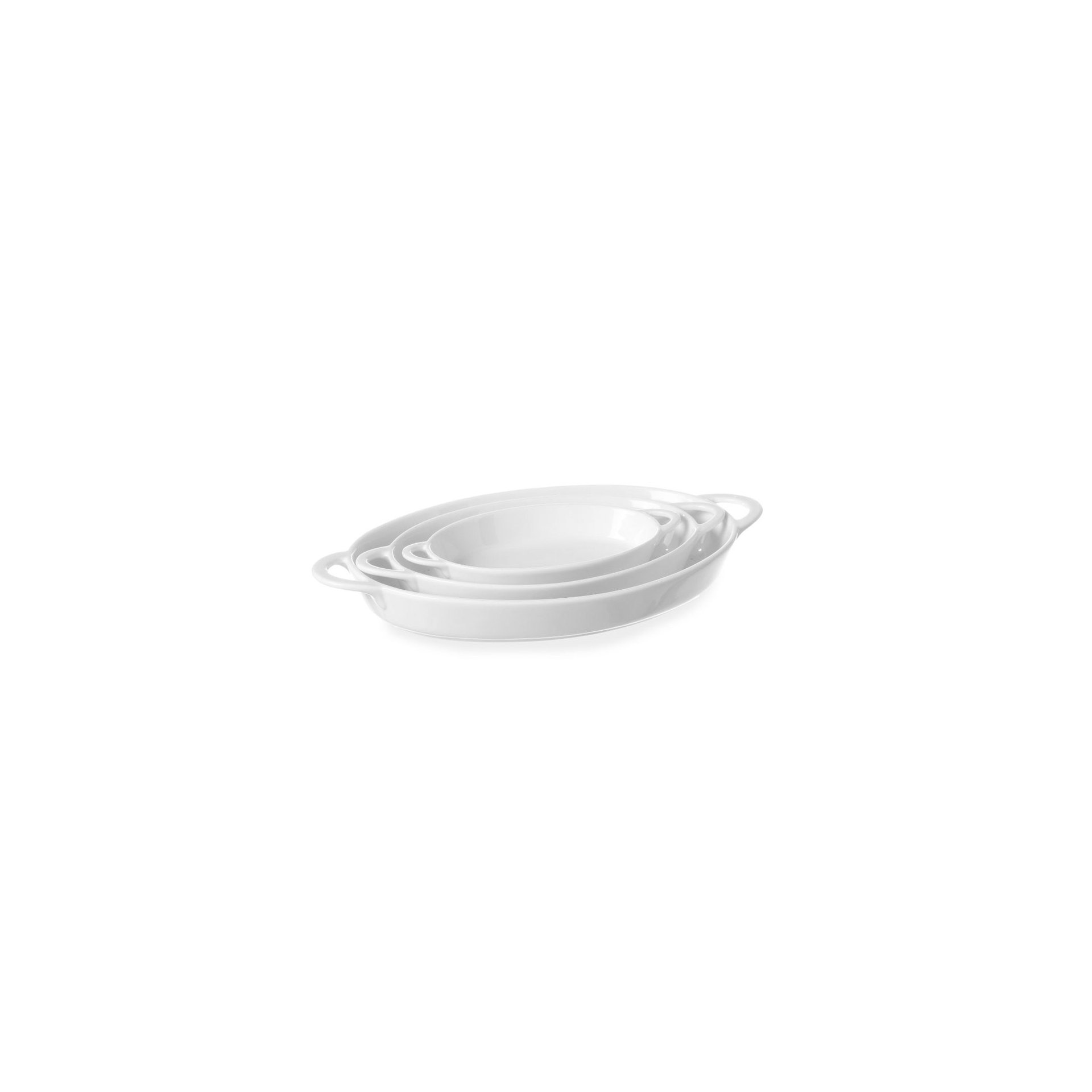 Ofenform mit Ohrengriffen, oval, 0,19L, 200x107x(H)30mm Ofenform mit Ohrengriffen, oval, 0,19L, 200x107x(H)30mm