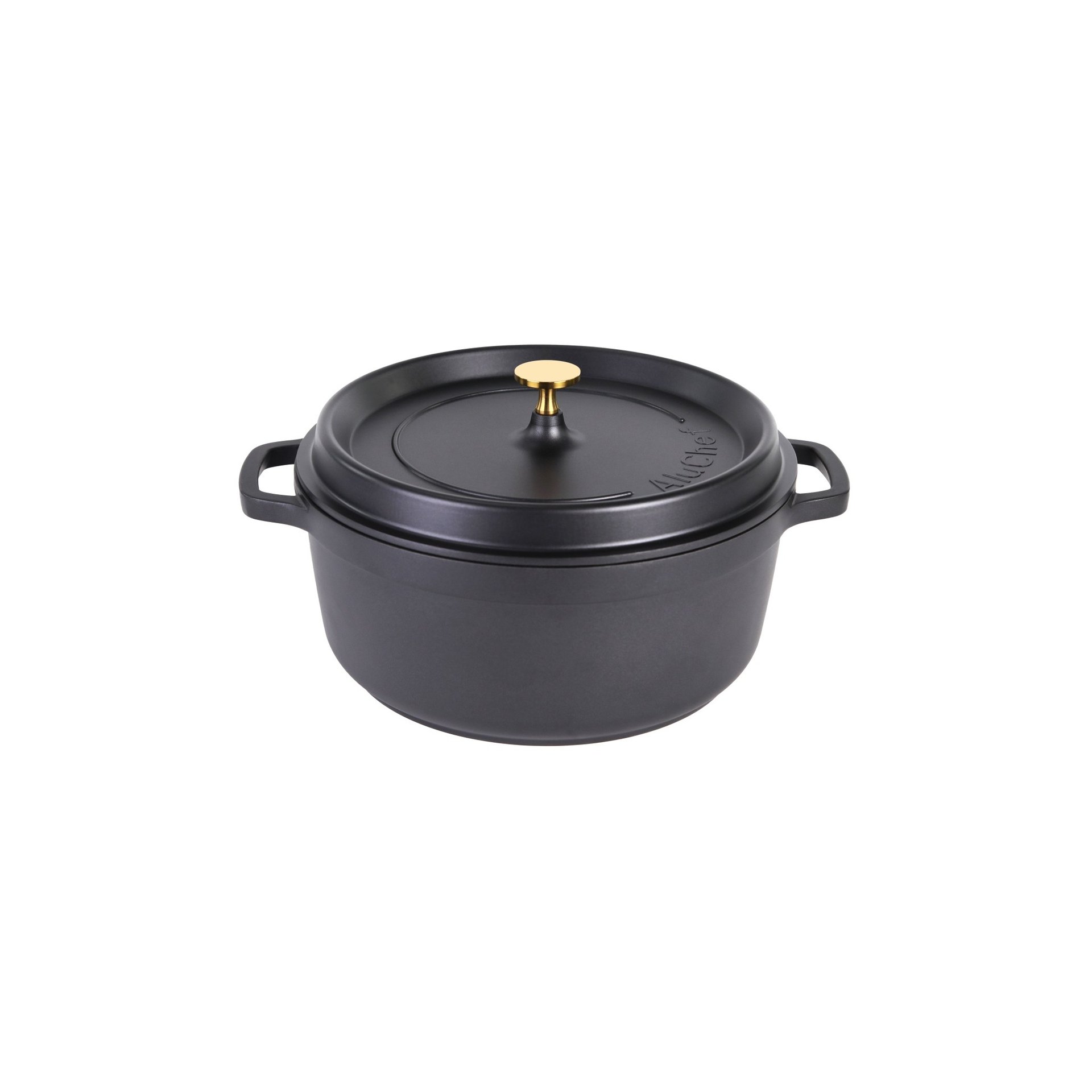 AluChef® Cocotte, rund 28 cm / schwarz AluChef® Cocotte, rund 28 cm / schwarz