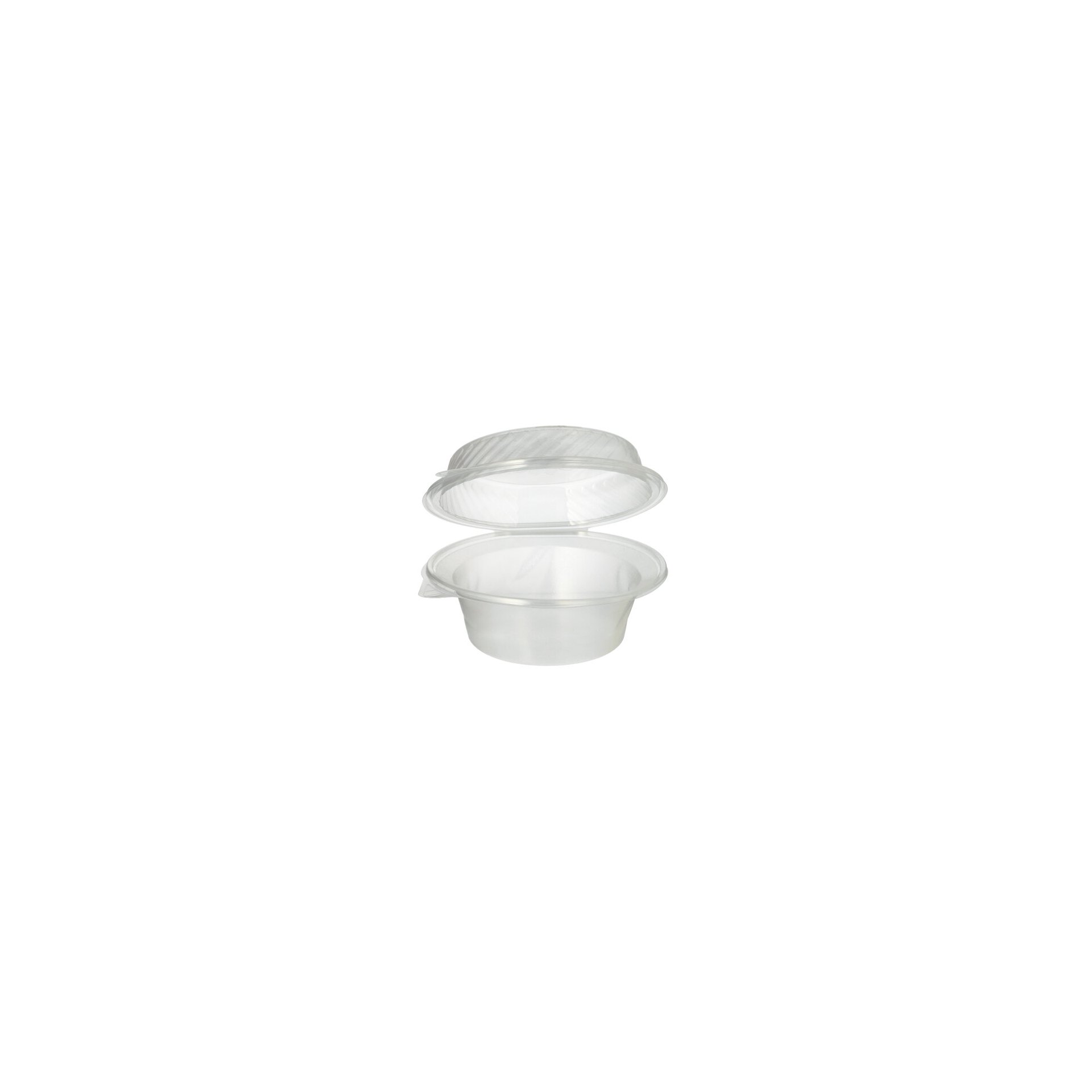 Feinkost- und Salatschalen mit Klappdeckel PP rund 1400 ml 11 cm x 22 cm x 21,5 cm Feinkost- und Salatschalen mit Klappdeckel PP rund 1400 ml 11 cm x 22 cm x 21,5 cm