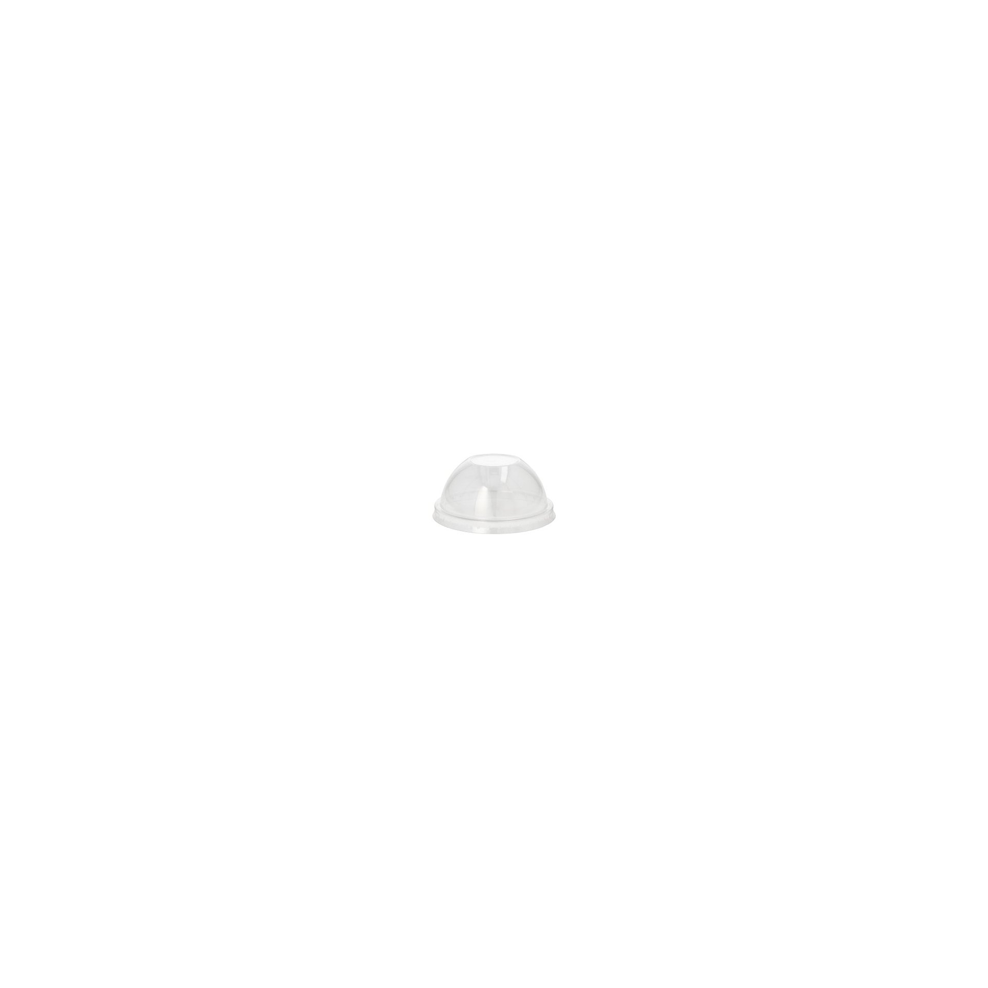 Dom-Deckel, PET rund Ø 8 cm · 4 cm glasklar ohne Lochung Dom-Deckel, PET rund Ø 8 cm · 4 cm glasklar ohne Lochung