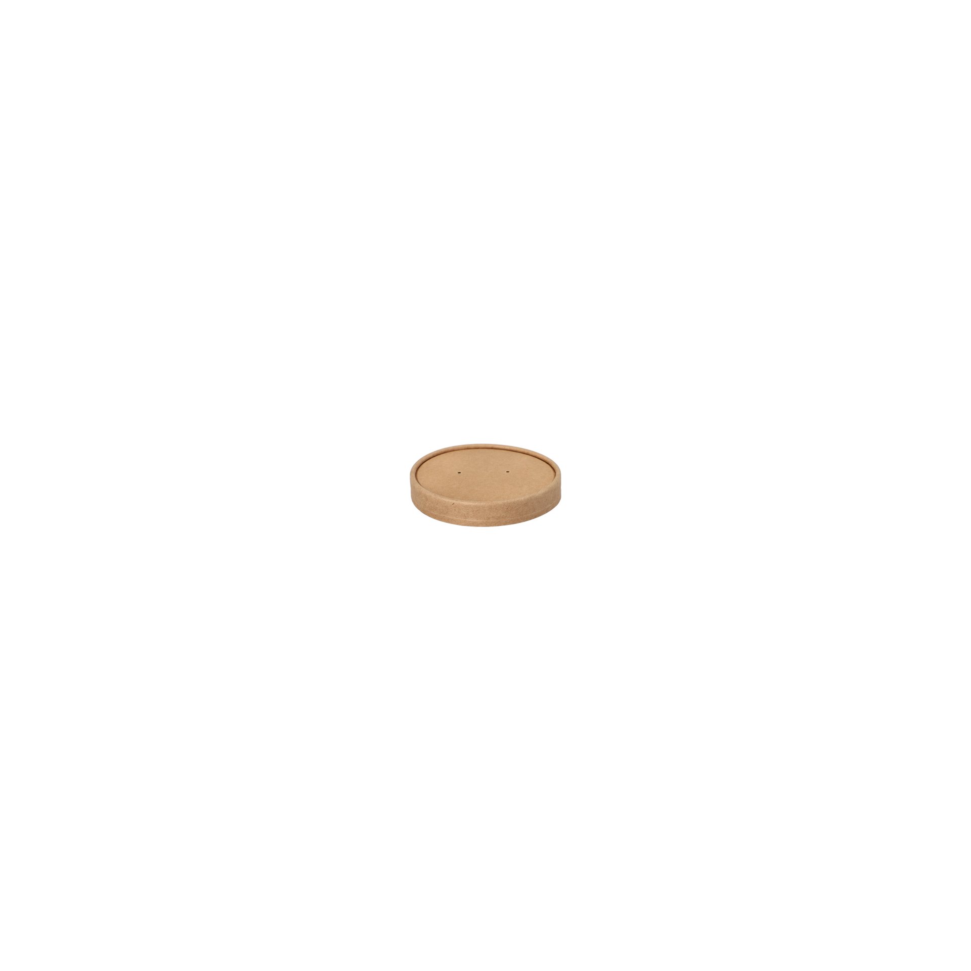 Deckel für Suppenbecher, Pappe rund Ø 9,8 cm · 1,6 cm braun Deckel für Suppenbecher, Pappe rund Ø 9,8 cm · 1,6 cm braun