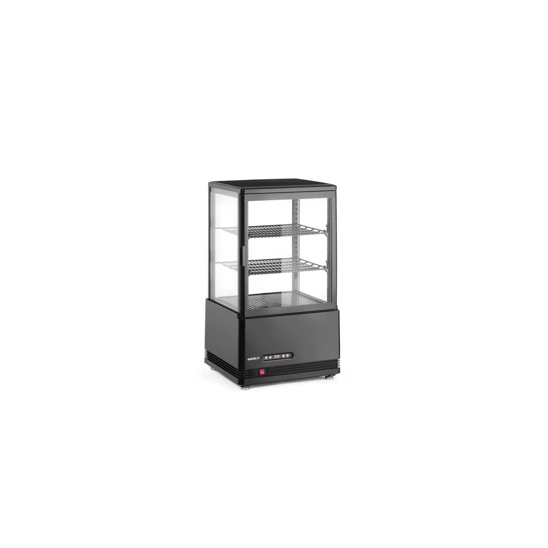Aufsatz-Kühlvitrine 58L, schwarz