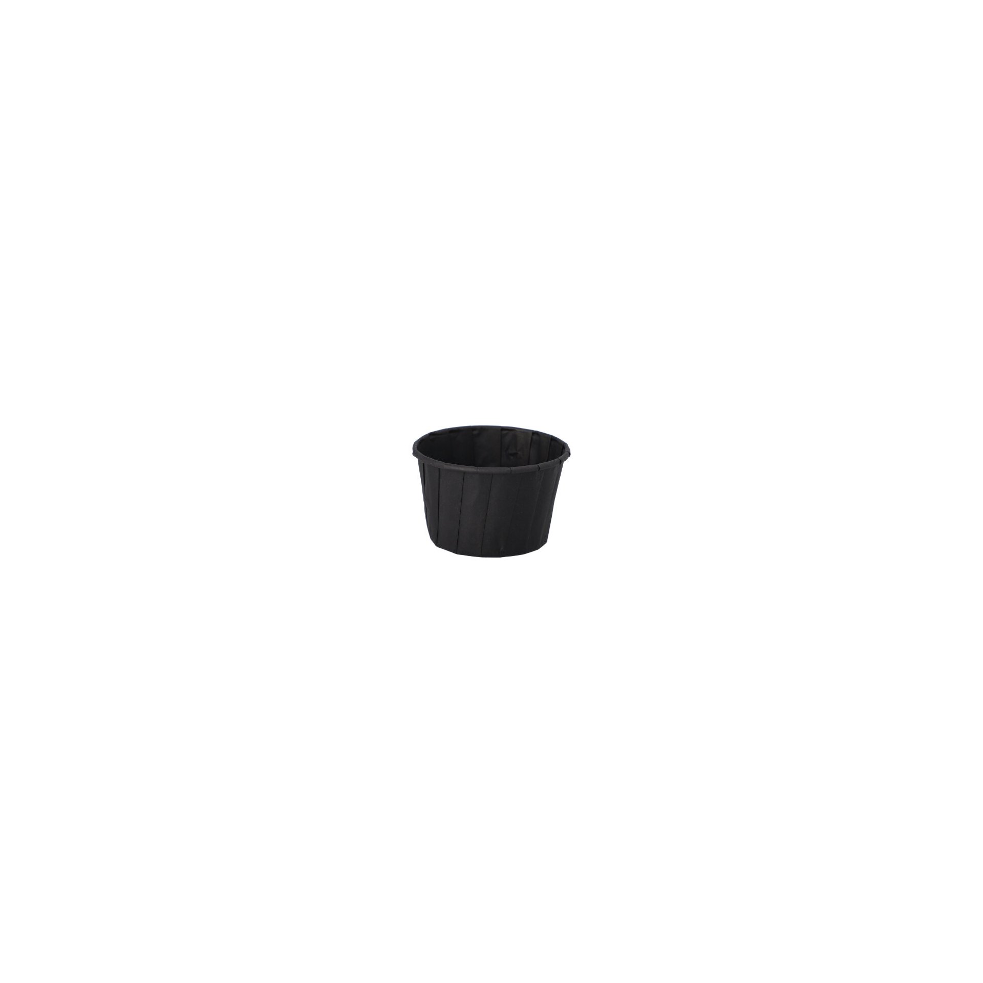 Dressingbecher, Papier 90 ml Ø 6,6 cm · 4,2 cm schwarz