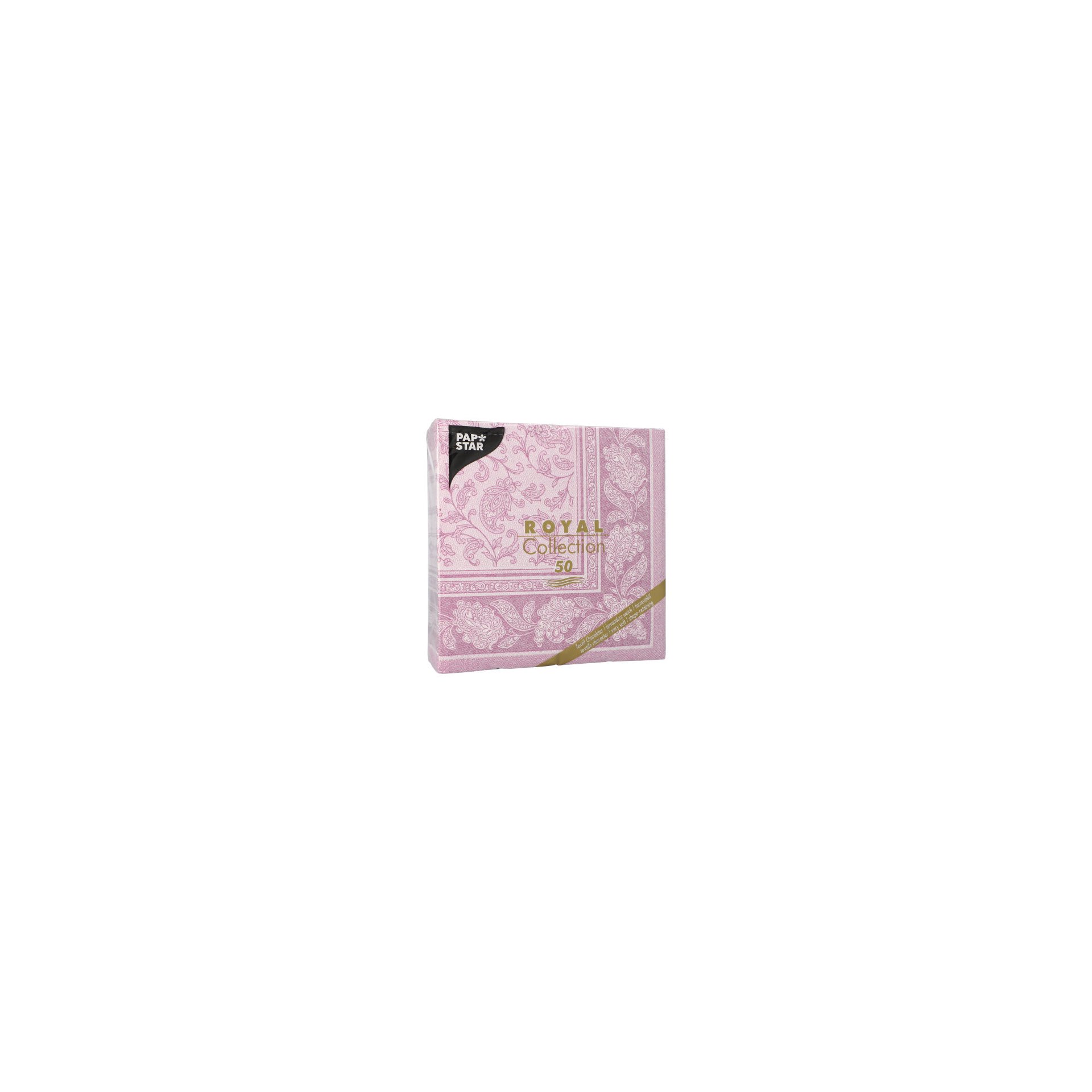 Servietten "ROYAL Collection" 1/4-Falz 40 cm x 40 cm lila "Ornaments" Servietten "ROYAL Collection" 1/4-Falz 40 cm x 40 cm lila "Ornaments"