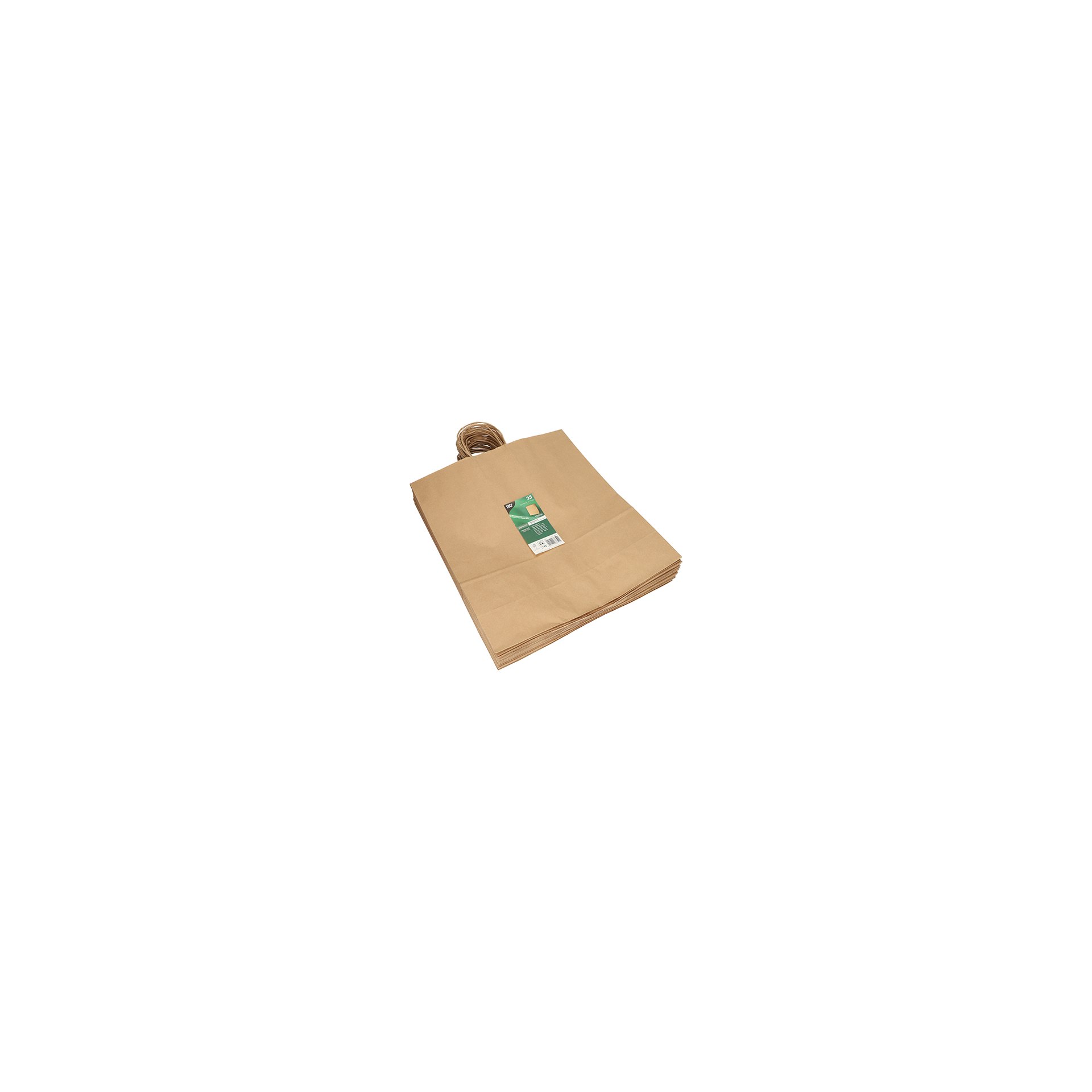 Tragetaschen, Papier 41 cm x 35 cm x 14 cm braun mit gedrehtem Tragegriff Tragetaschen, Papier 41 cm x 35 cm x 14 cm braun mit gedrehtem Tragegriff