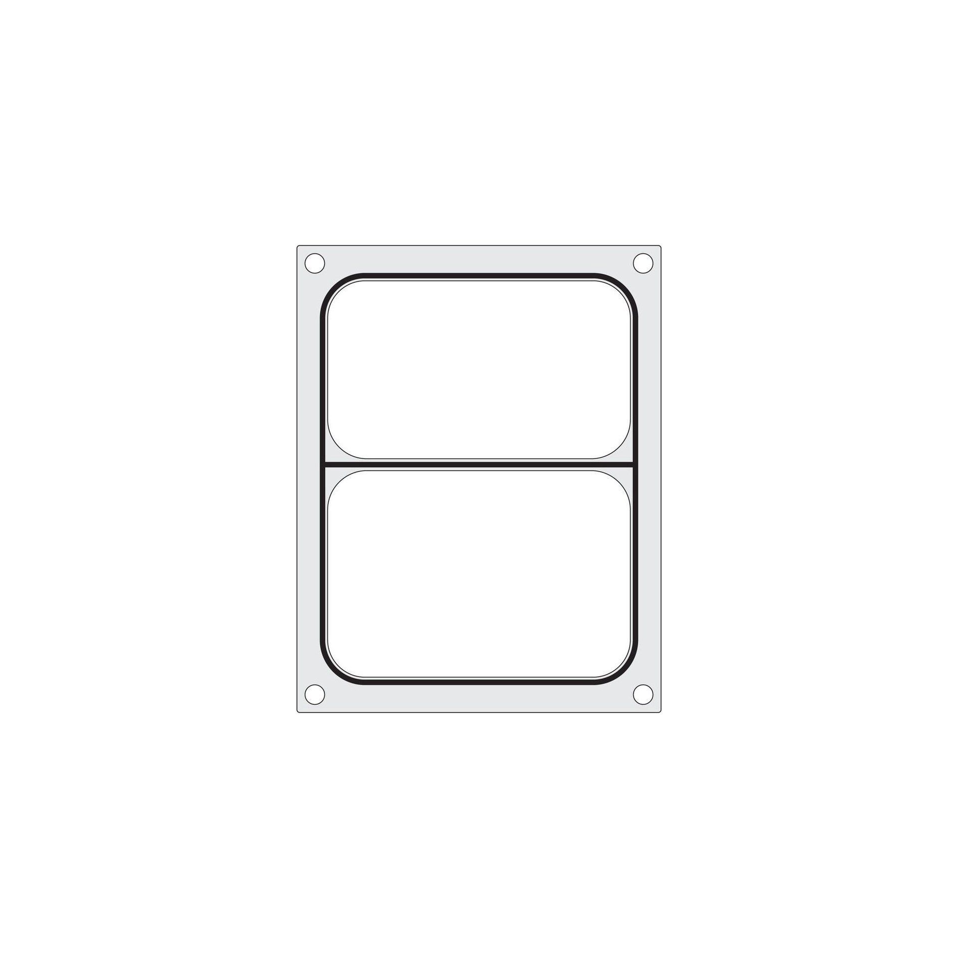 Matrize für Versiegelungsmaschine, ein zweiteiliger Behälter (227x178 mm)