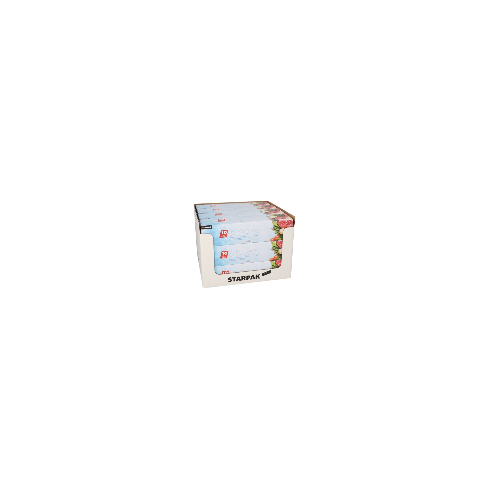 Gefrierbeutel, LLDPE 10 l 60 cm x 40 cm transparent in Faltschachtel Gefrierbeutel, LLDPE 10 l 60 cm x 40 cm transparent in Faltschachtel