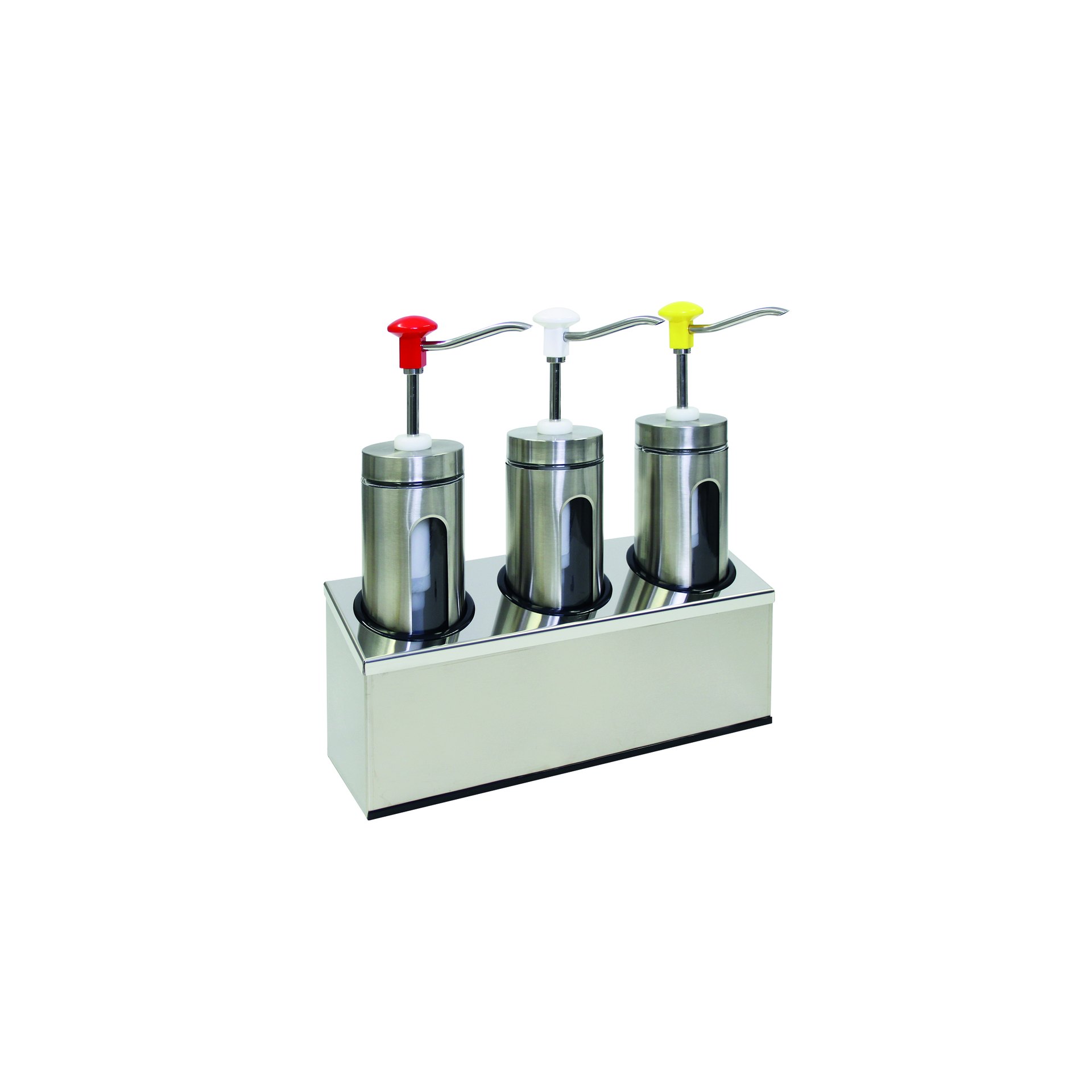 Druckknopf Dosierspender + Fenster - 3 x 2,0 L Druckknopf Dosierspender + Fenster - 3 x 2,0 L