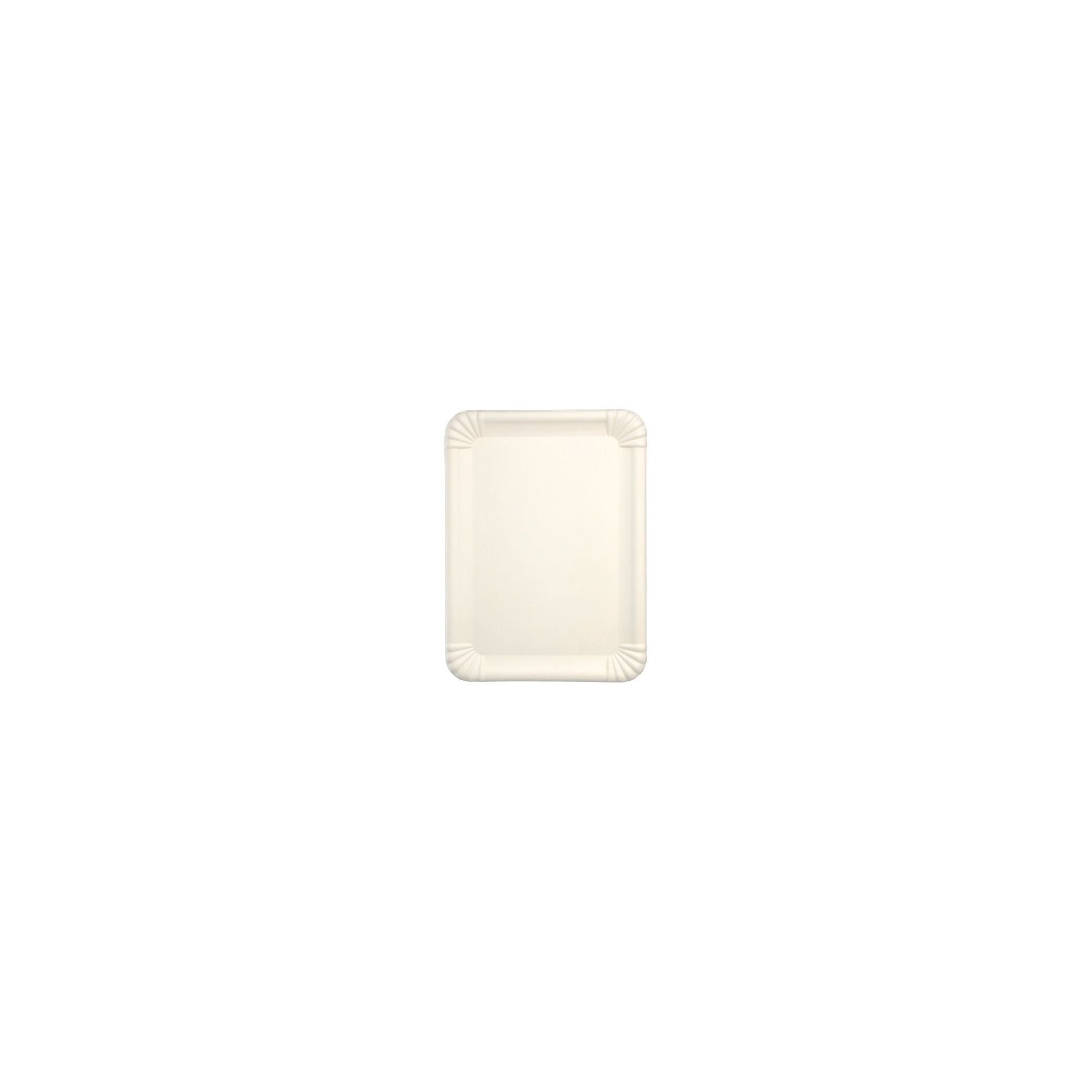 Servierplatten, Zuckerrohr "pure" eckig 26 cm x 35 cm weiss