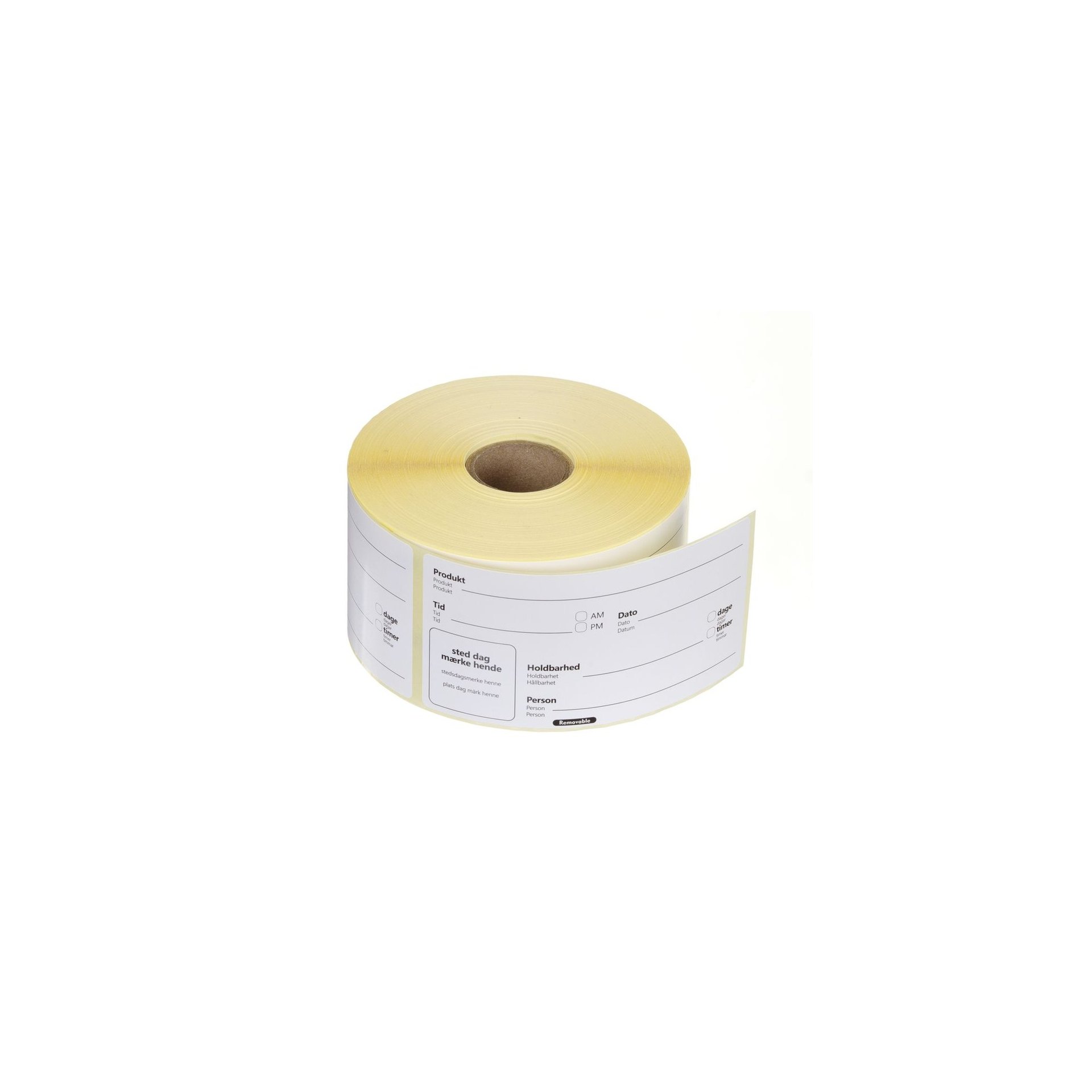 Lebensmittelrotationsetiketten, mehrfach verwendbar, leicht entfernbar, Weiß, 500 Stk., 100x50mm