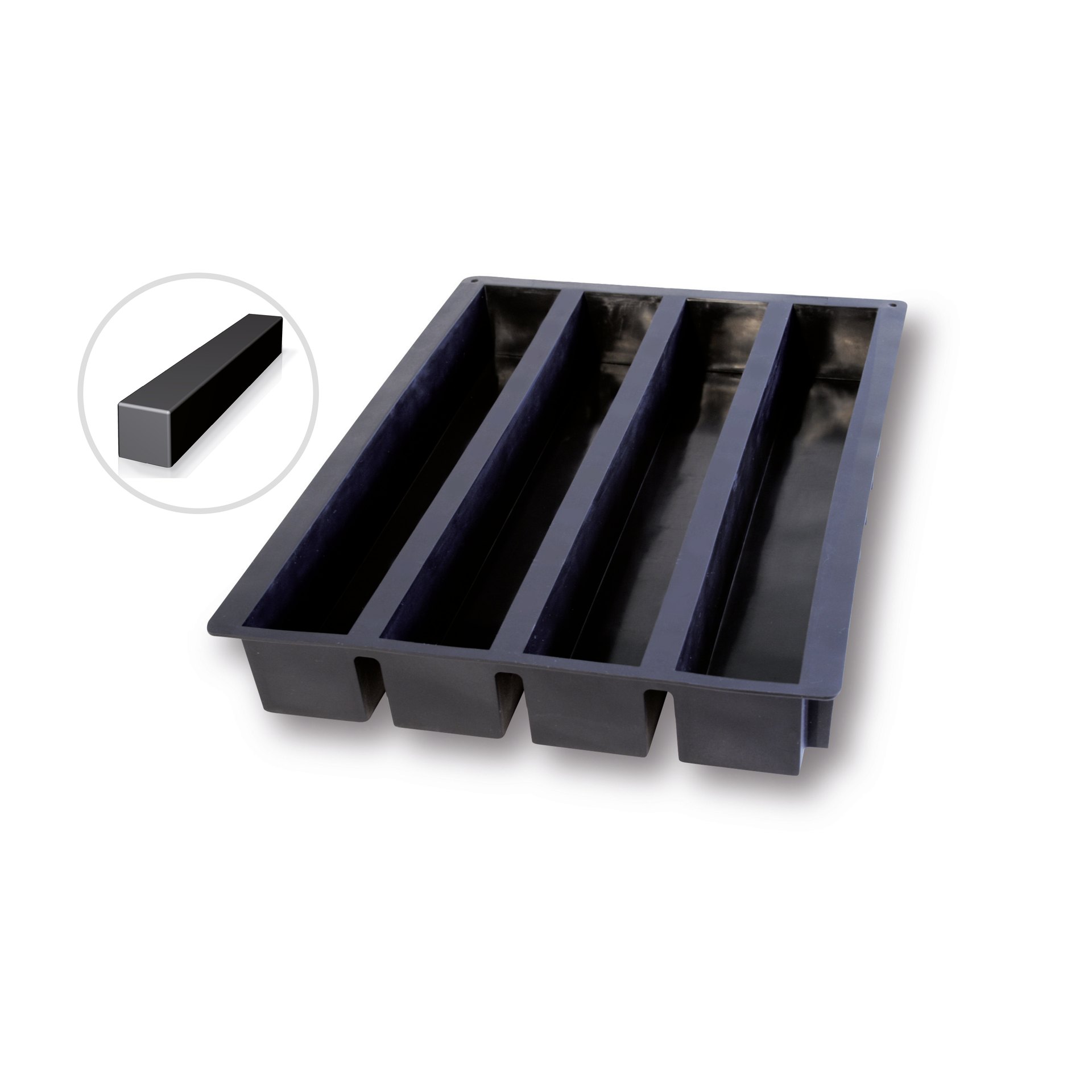 Backform aus Silikon Rinne