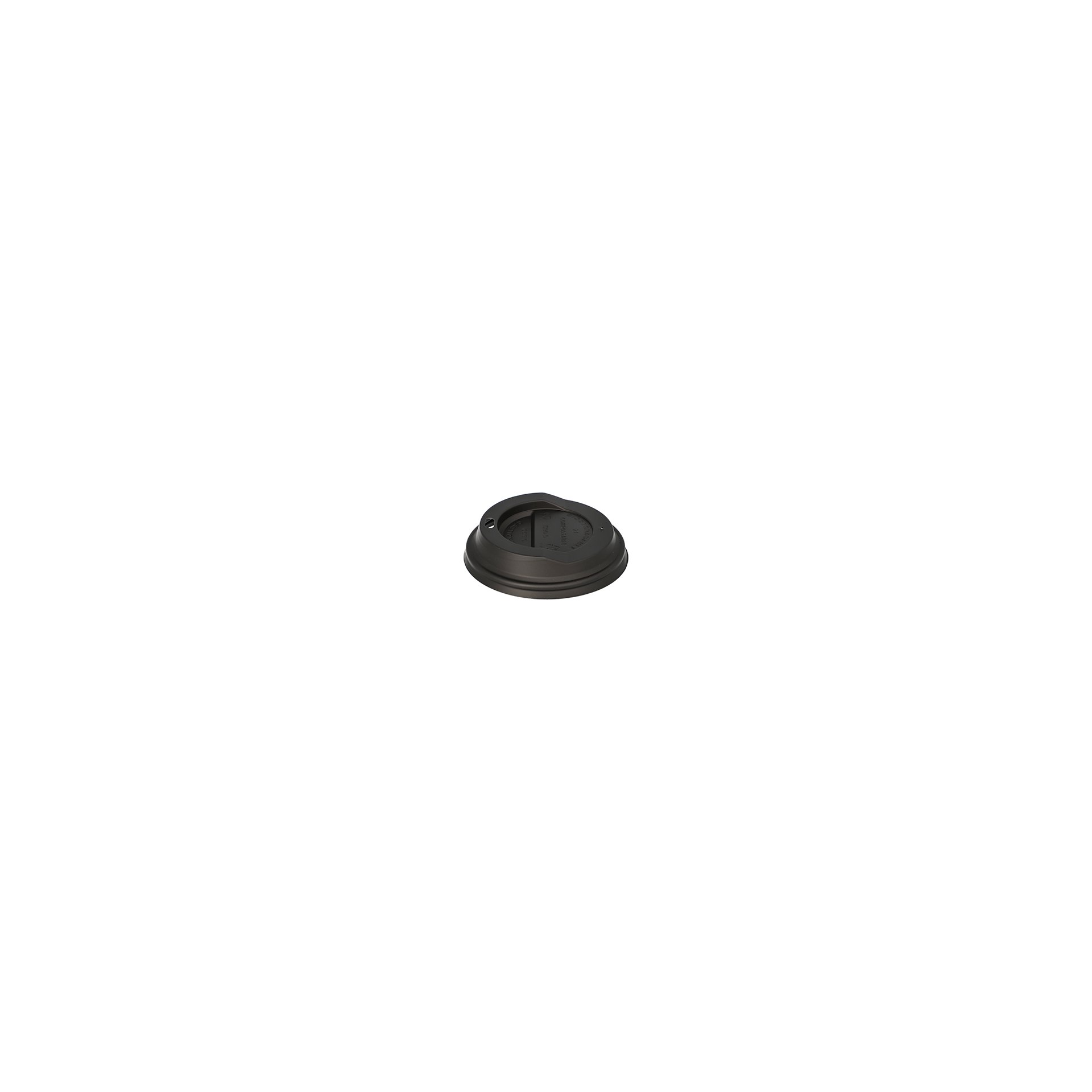 Dom-Deckel, C-PLA rund Ø 9 cm · 2,1 cm schwarz Dom-Deckel, C-PLA rund Ø 9 cm · 2,1 cm schwarz