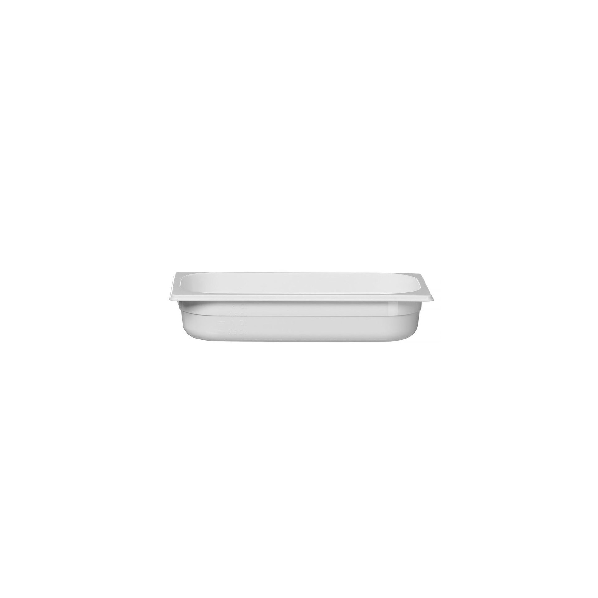 Gastronorm-Behälter 1/3, GN 1/3, 2,5L, Weiß, 325x176x(H)65mm