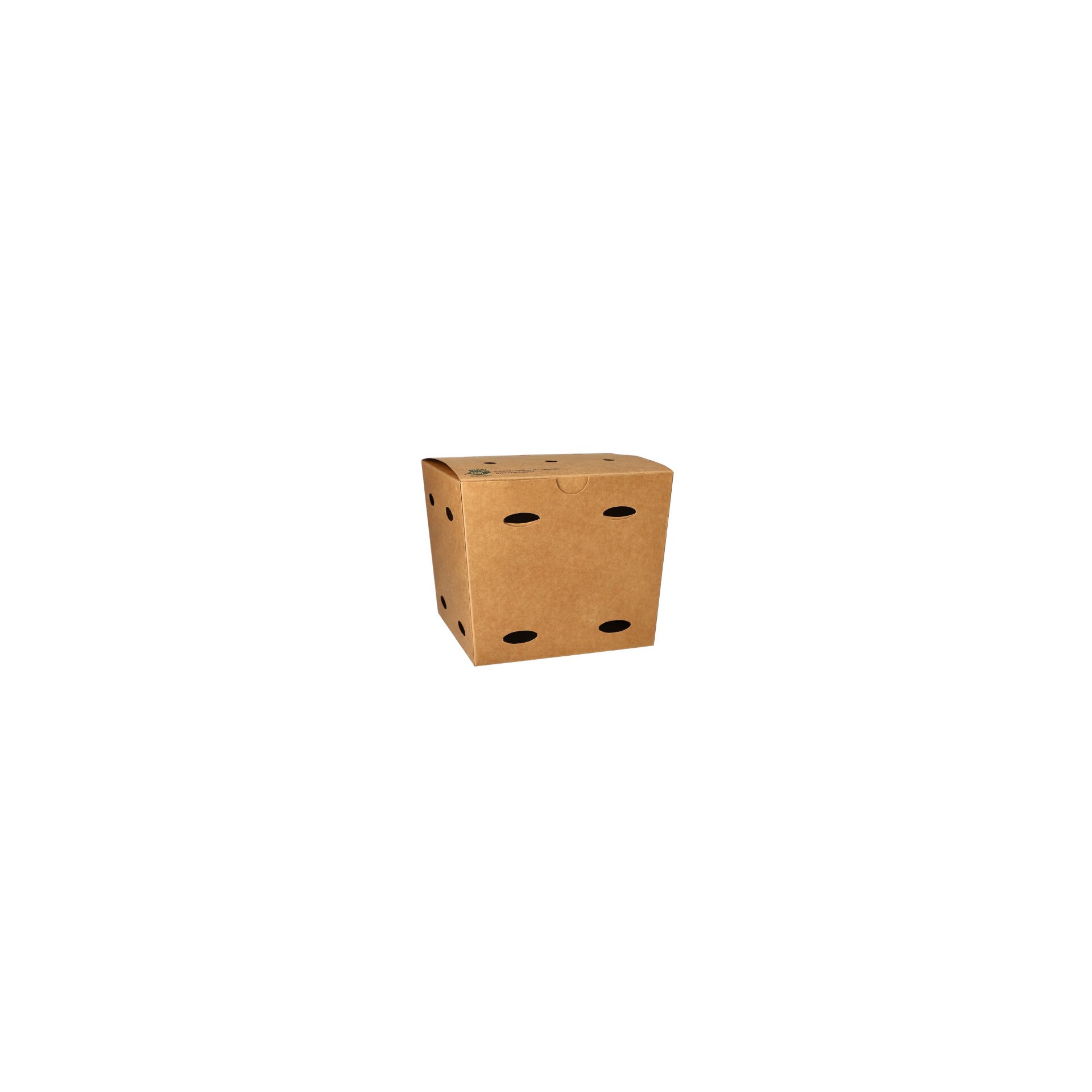 Pommes-Frites-Boxen, Pappe "pure" 14 cm x 14,5 cm x 14,5 cm braun "100% Fair" groß