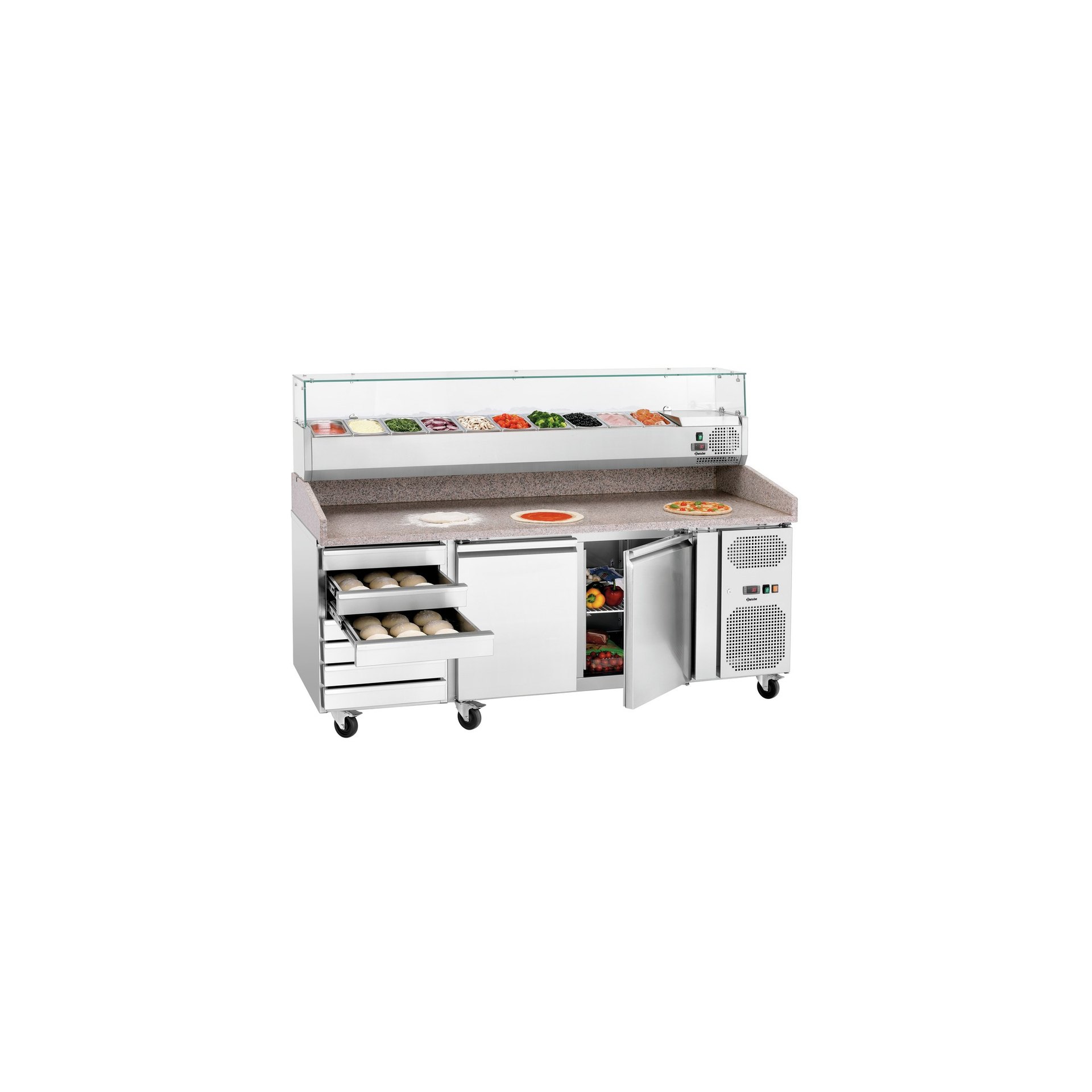 Pizzakühltisch G-S7T2 Kühlaufsatz GL3-2005