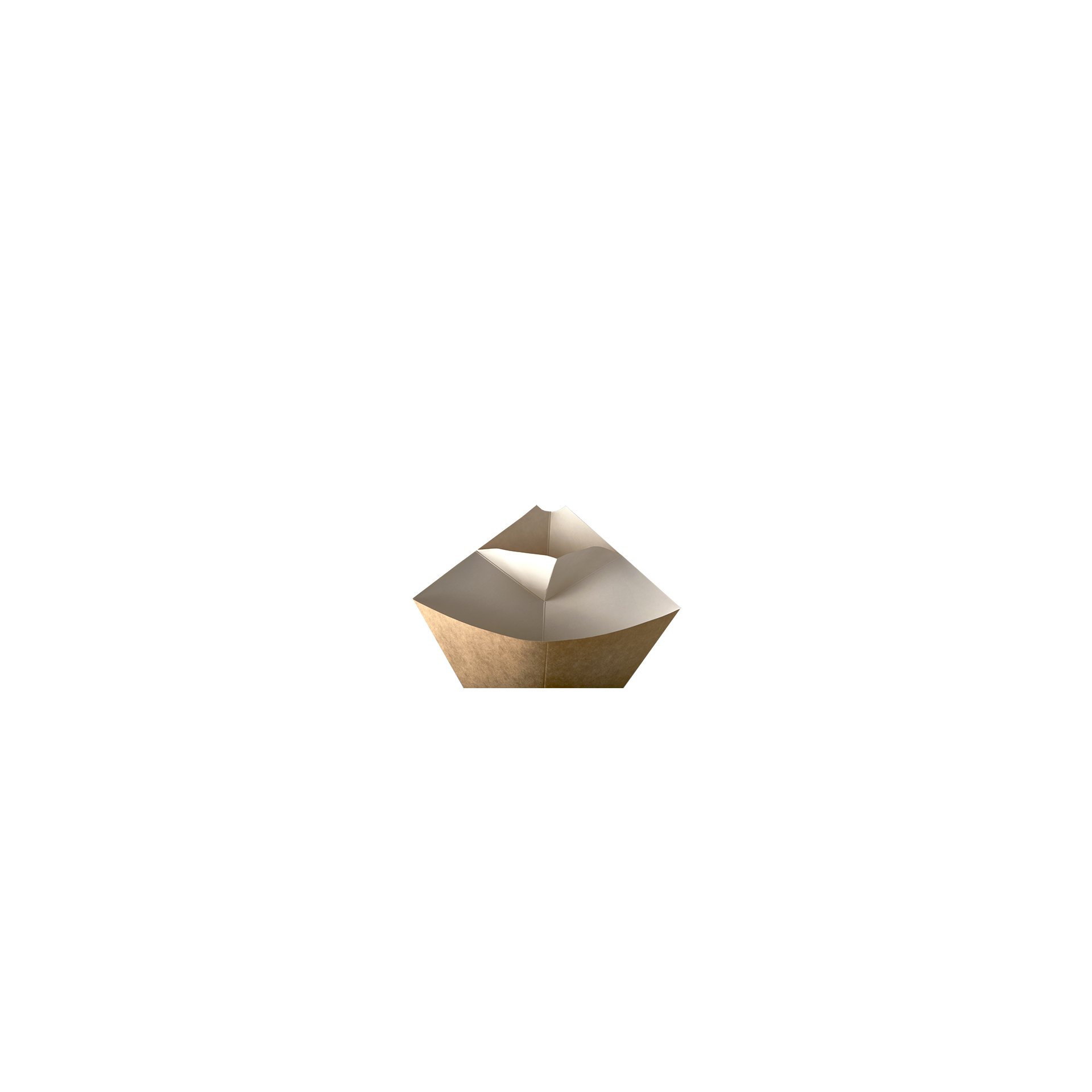 Pommes-Frites-Spitztüten mit Dip-Ecke, Pappe "pure" 19,5 cm x 16,5 cm braun/weiss Pommes-Frites-Spitztüten mit Dip-Ecke, Pappe "pure" 19,5 cm x 16,5 cm braun/weiss