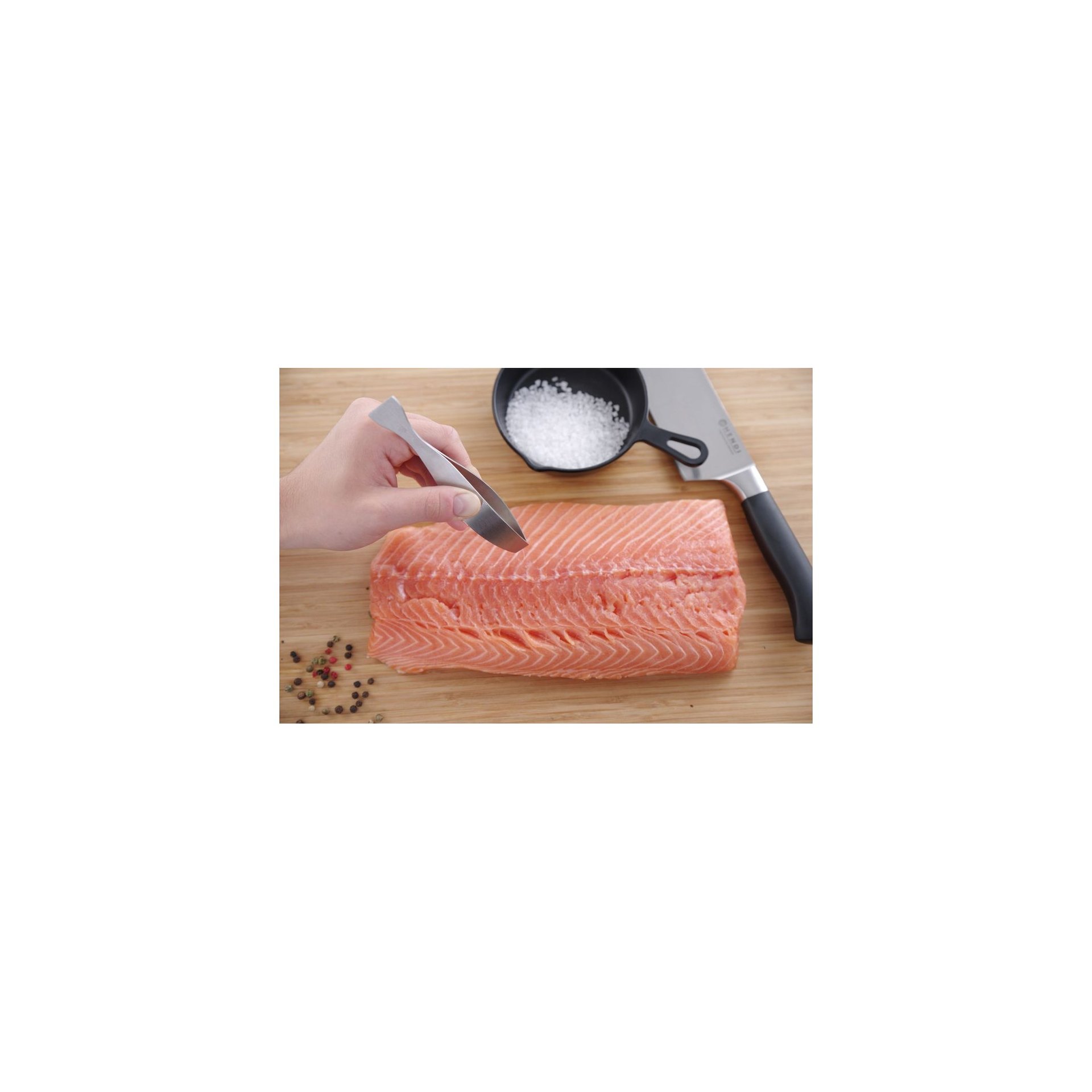 Pinzette für Fischgräten, flacher Kopf, (L)130mm